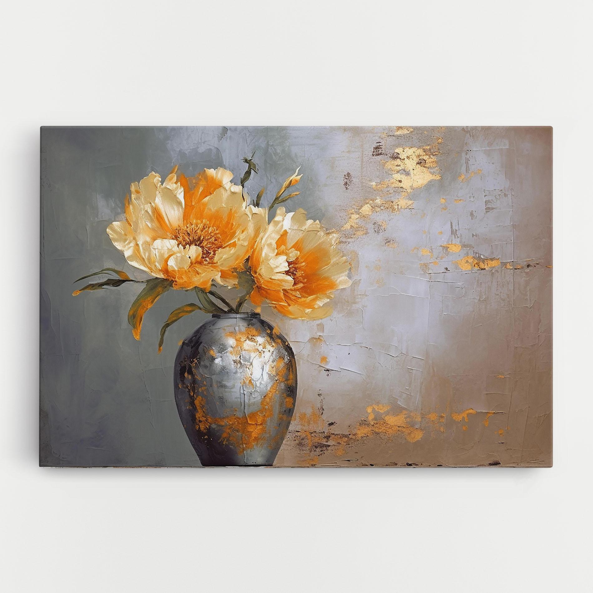 Vászonkép Grey Painting Vase mockup 0