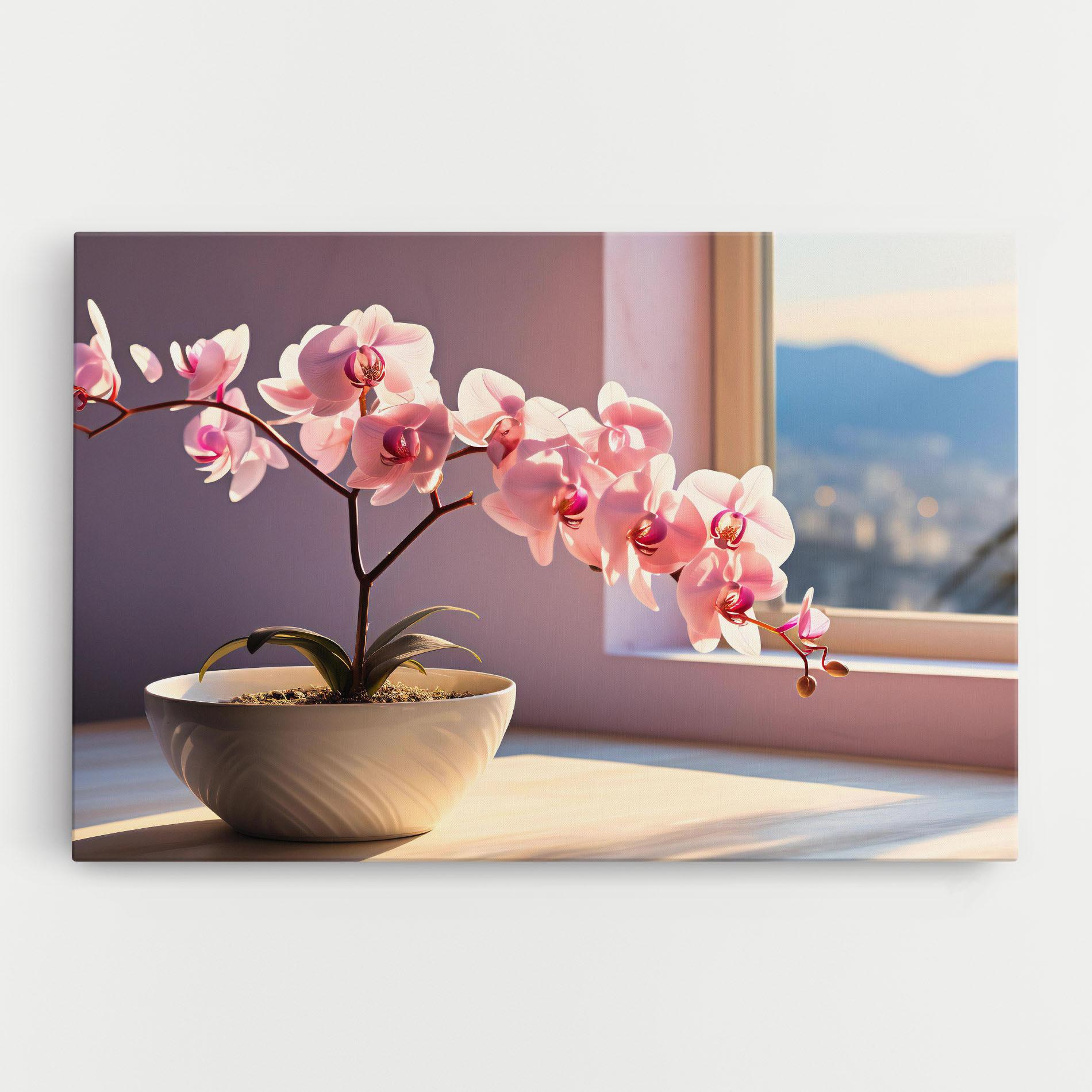 Vászonkép Window Vase mockup 0