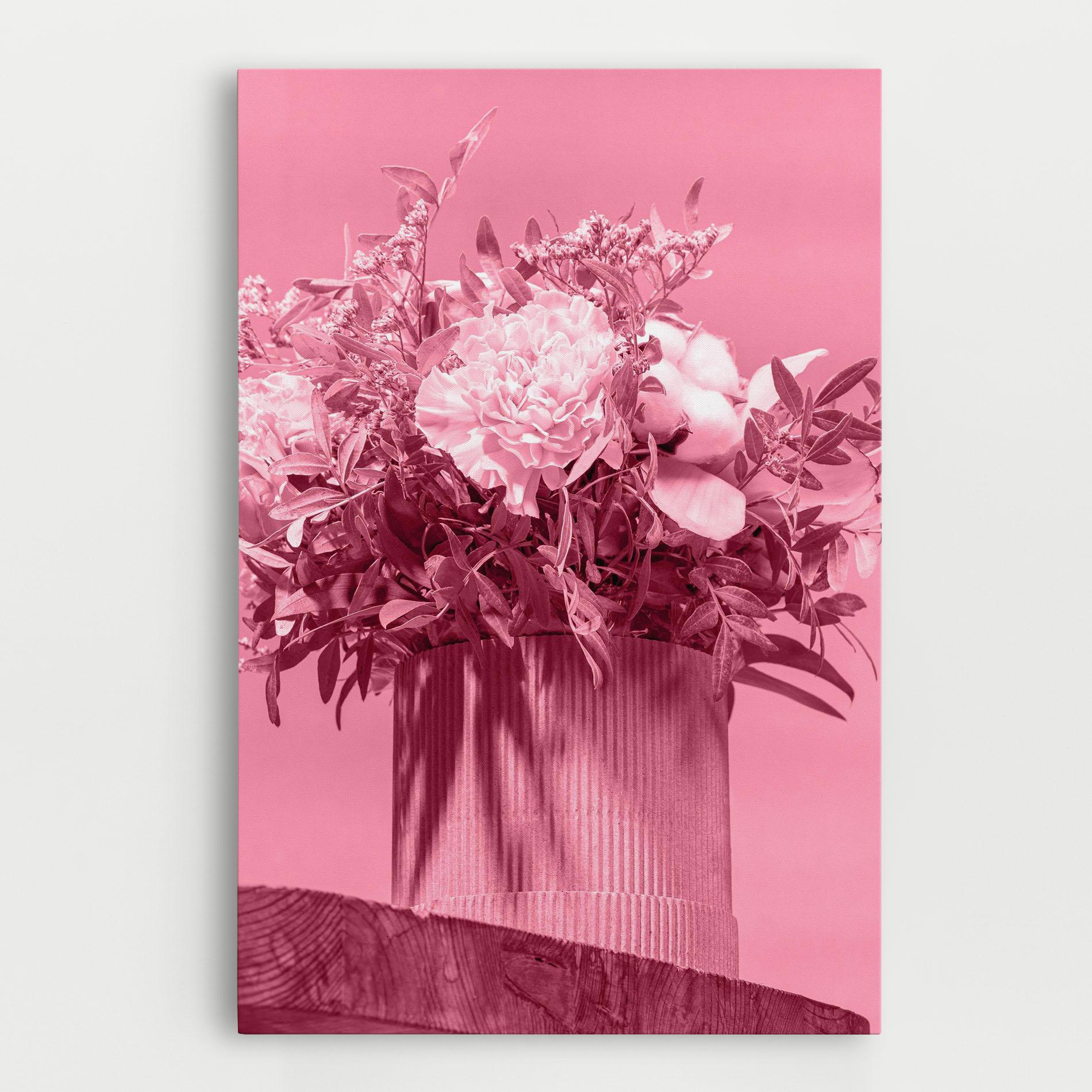 Vászonkép Pink Light Vase mockup 0