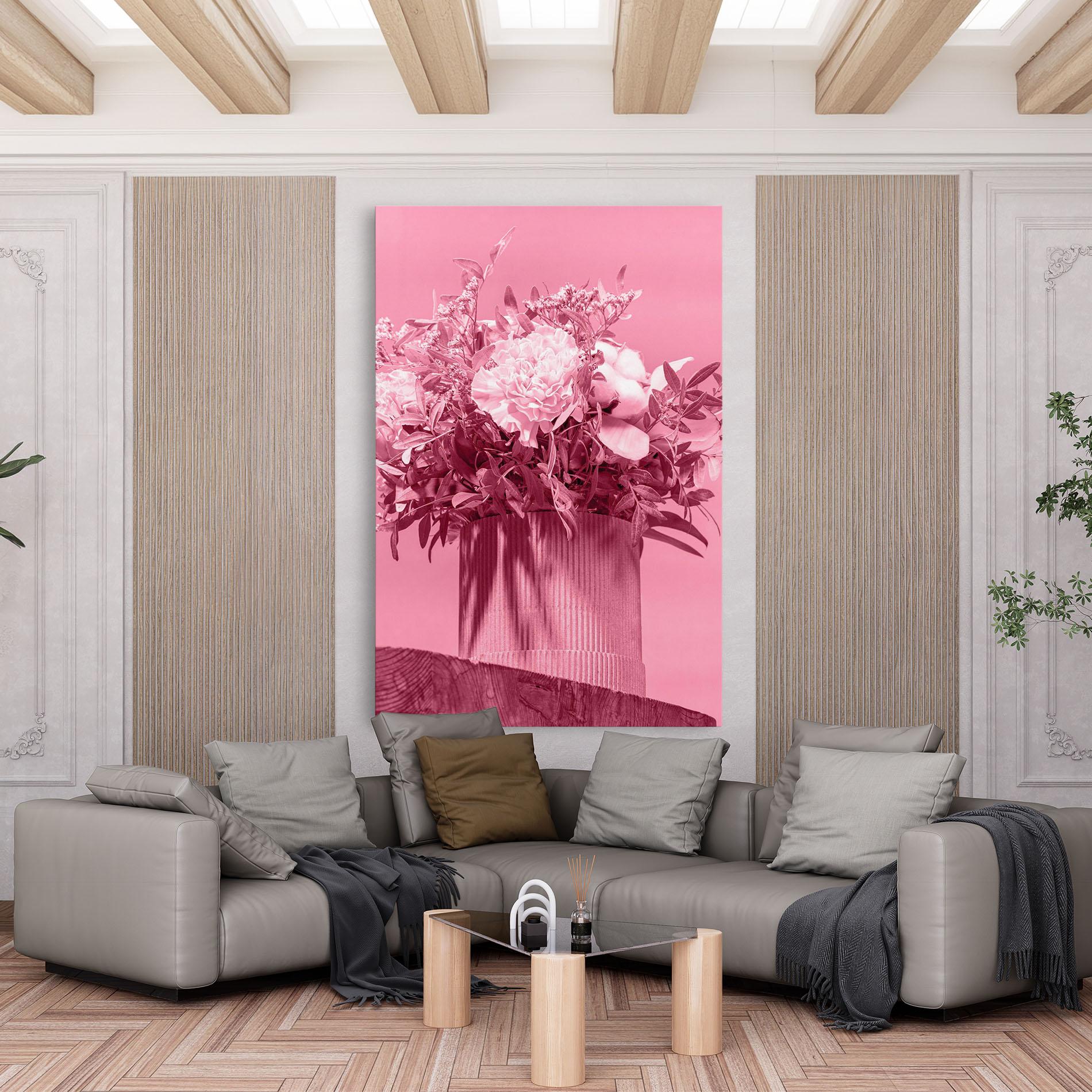 Vászonkép Pink Light Vase mockup 6