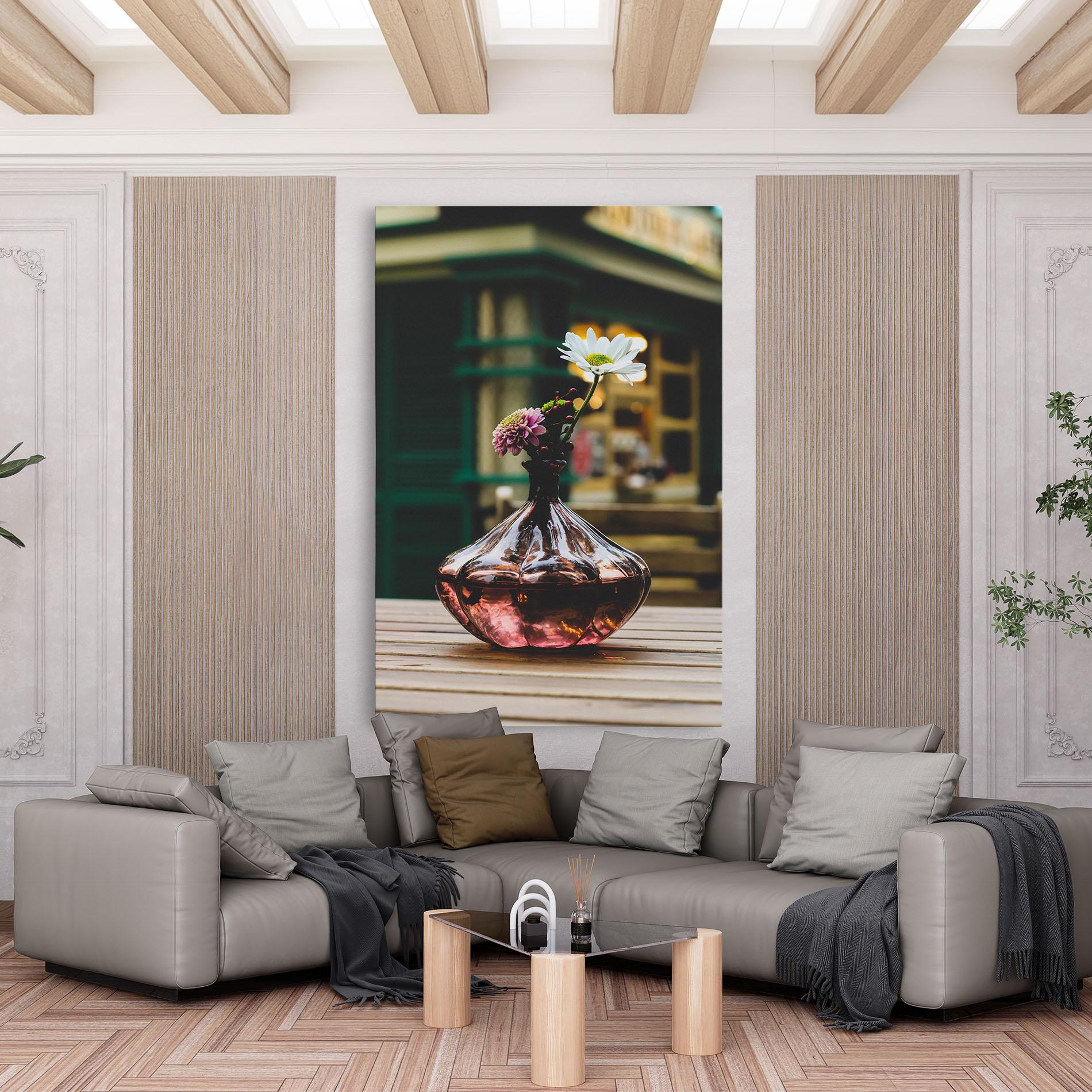 Vászonkép Pink Vase Flower mockup 6