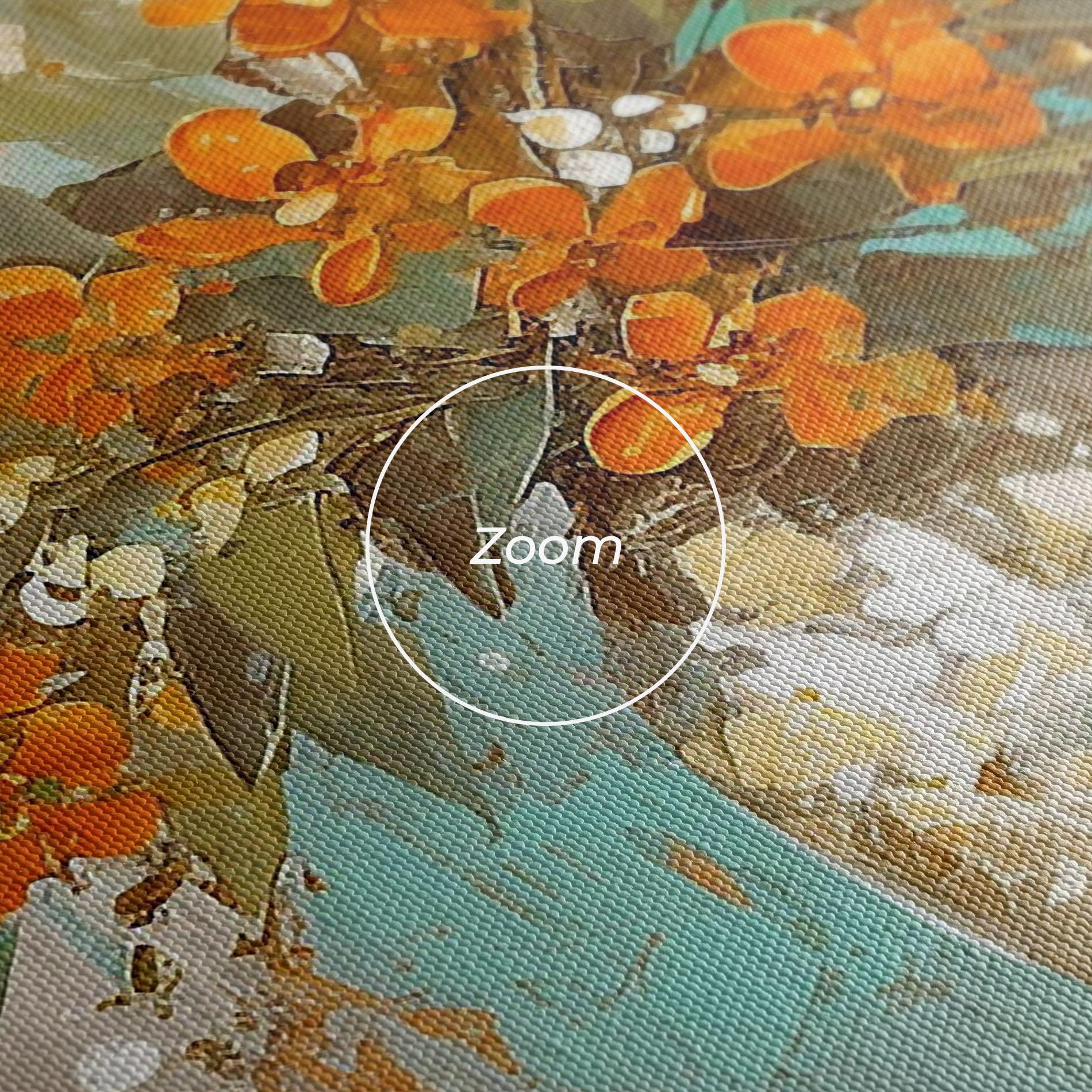 Vászonkép Grey Vase Orange mockup 3