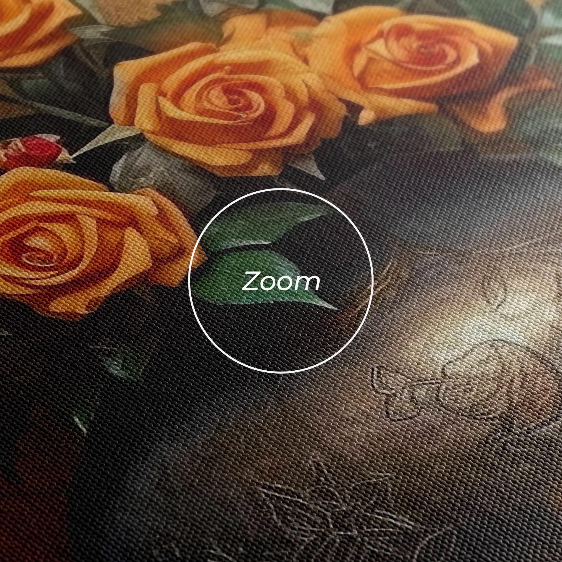 Vászonkép Orange Vintage Vase mockup 3