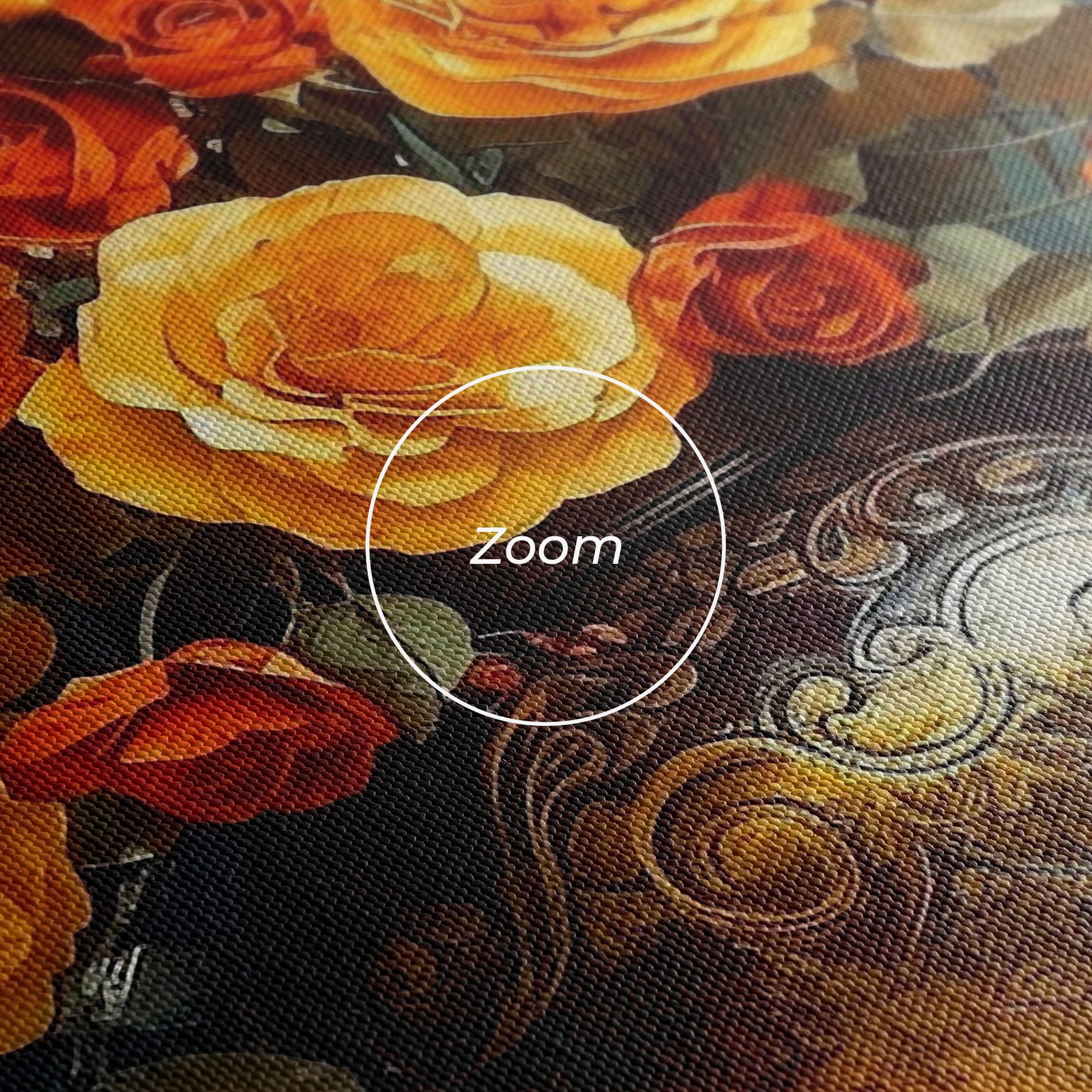 Red Orange Flower Vase mockup 3