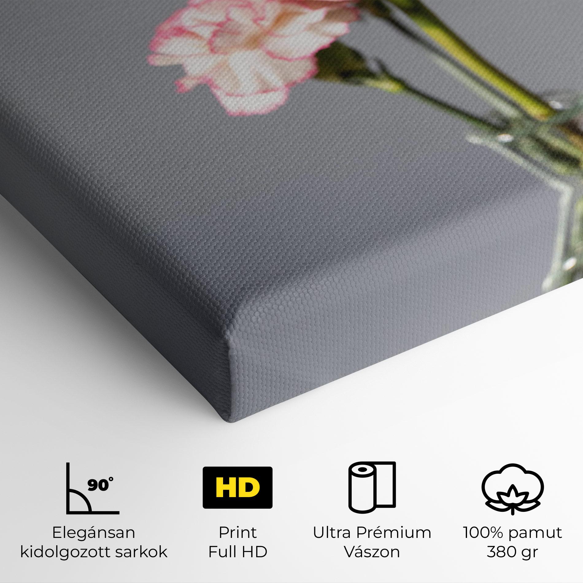Vászonkép Big Pink Rose Vase mockup 4