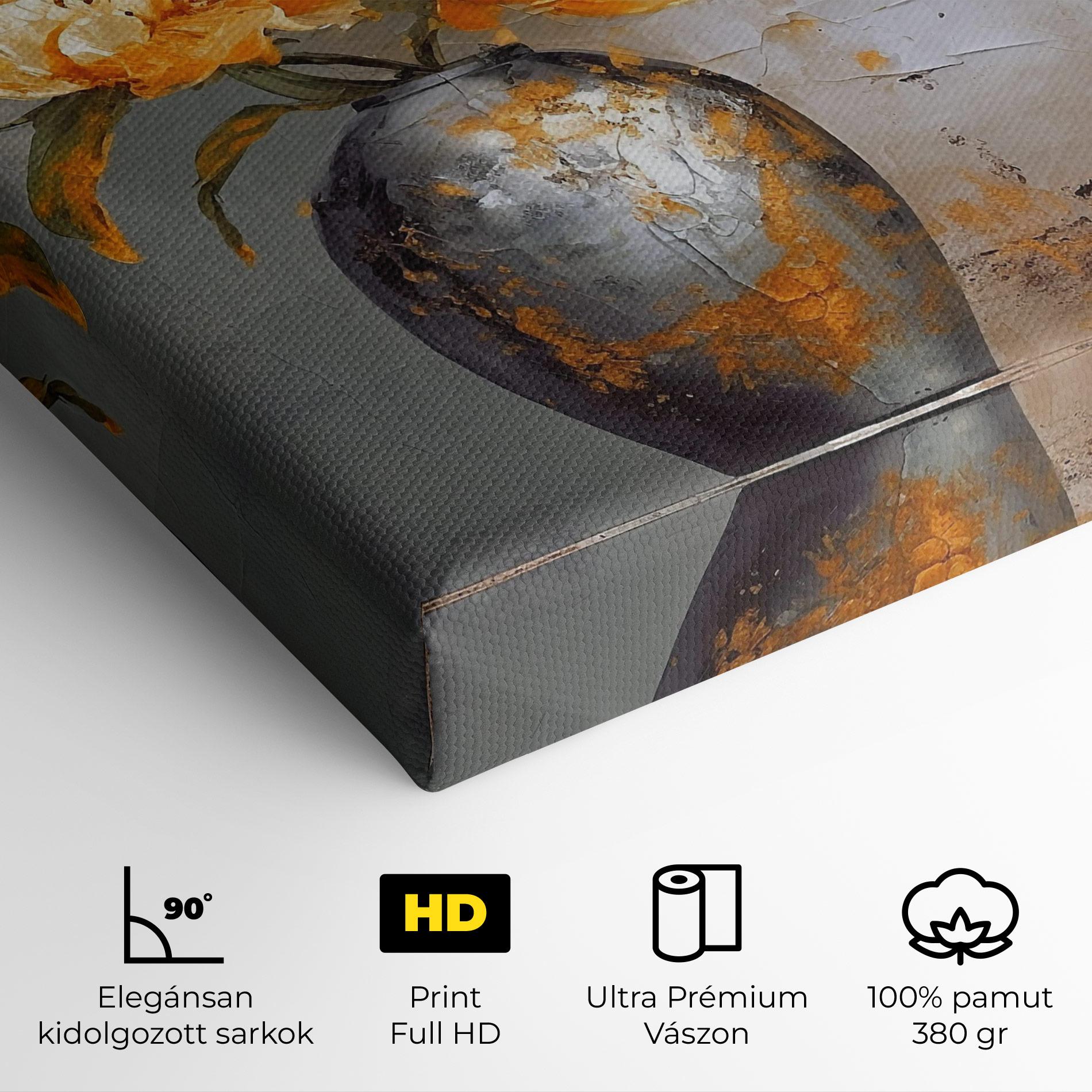 Vászonkép Grey Painting Vase mockup 4
