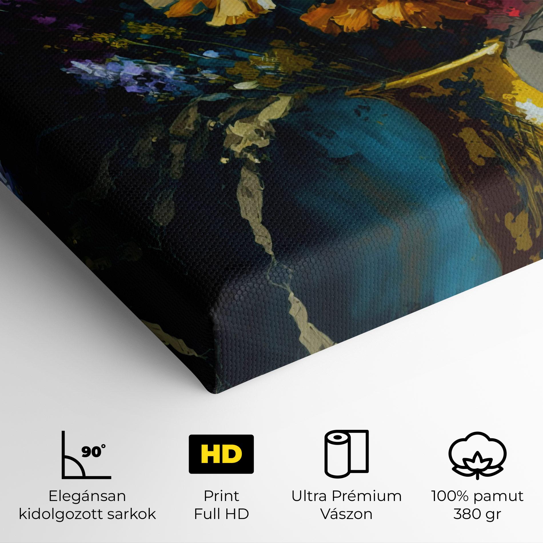 Vászonkép Yellow Art Vase mockup 4