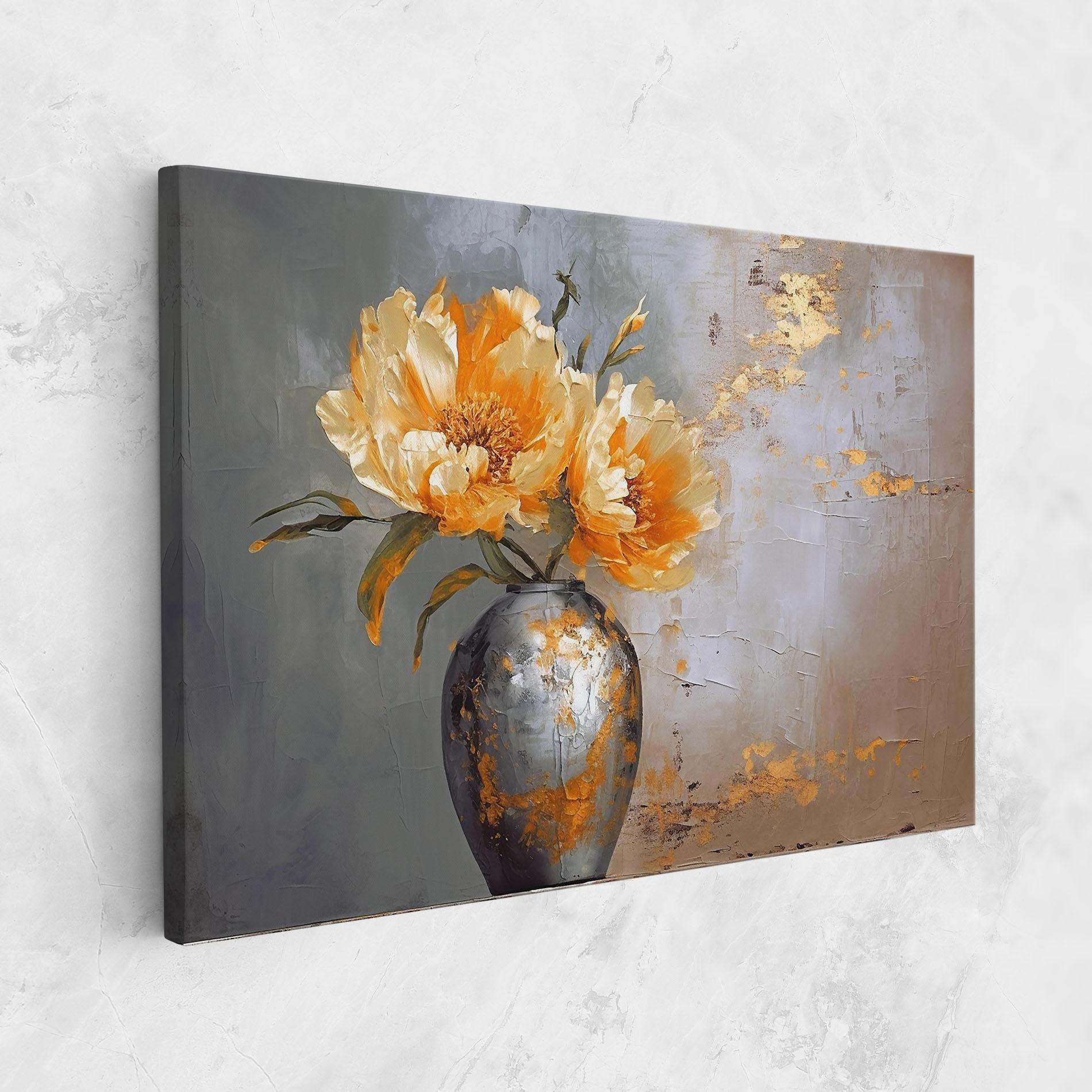 Vászonkép Grey Painting Vase mockup 1