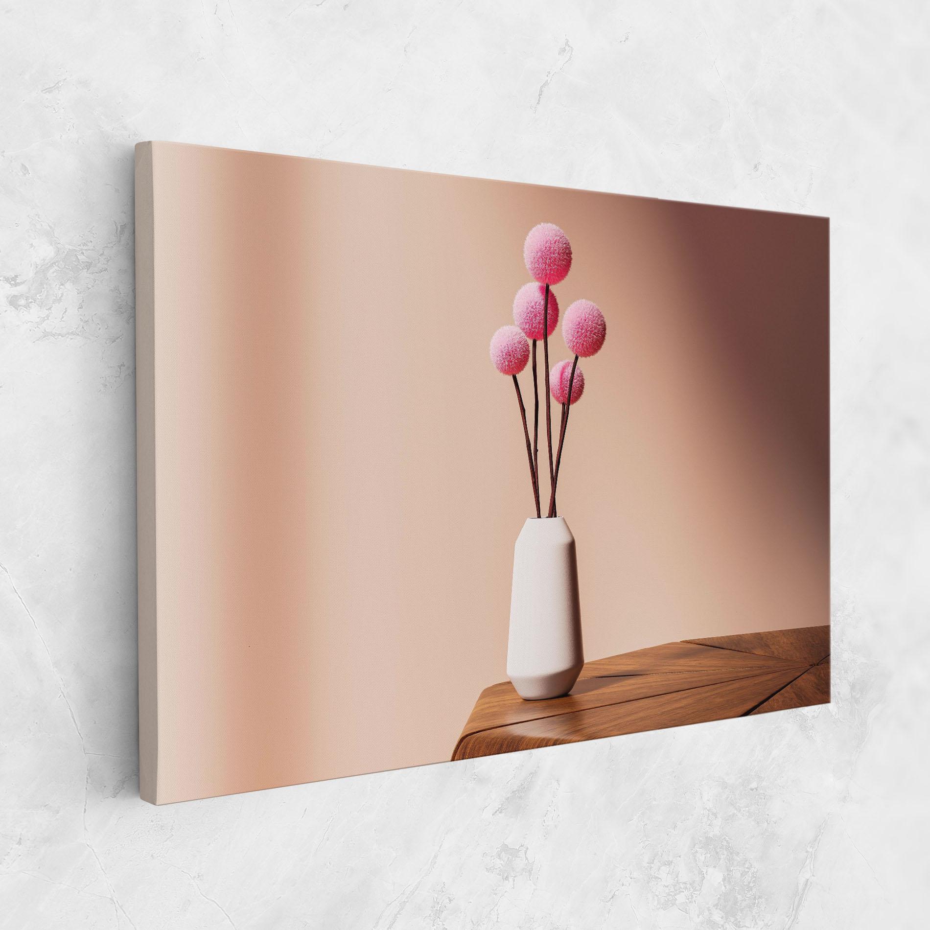 Vászonkép Pink Circle Vase mockup 1