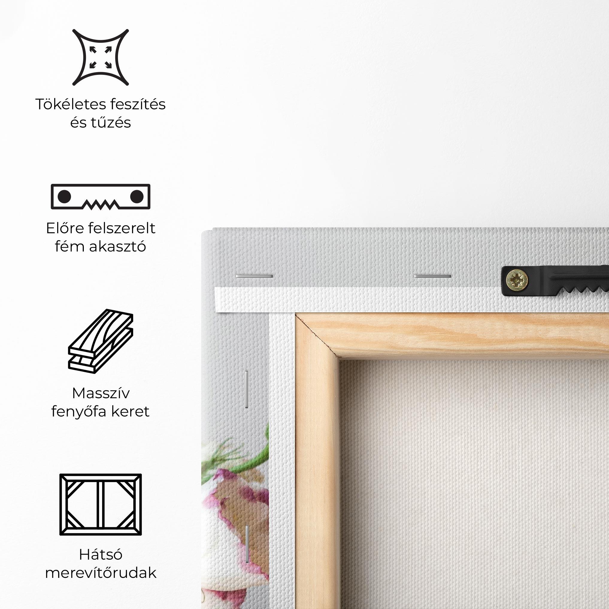 Vászonkép Flowers In Vase mockup 5