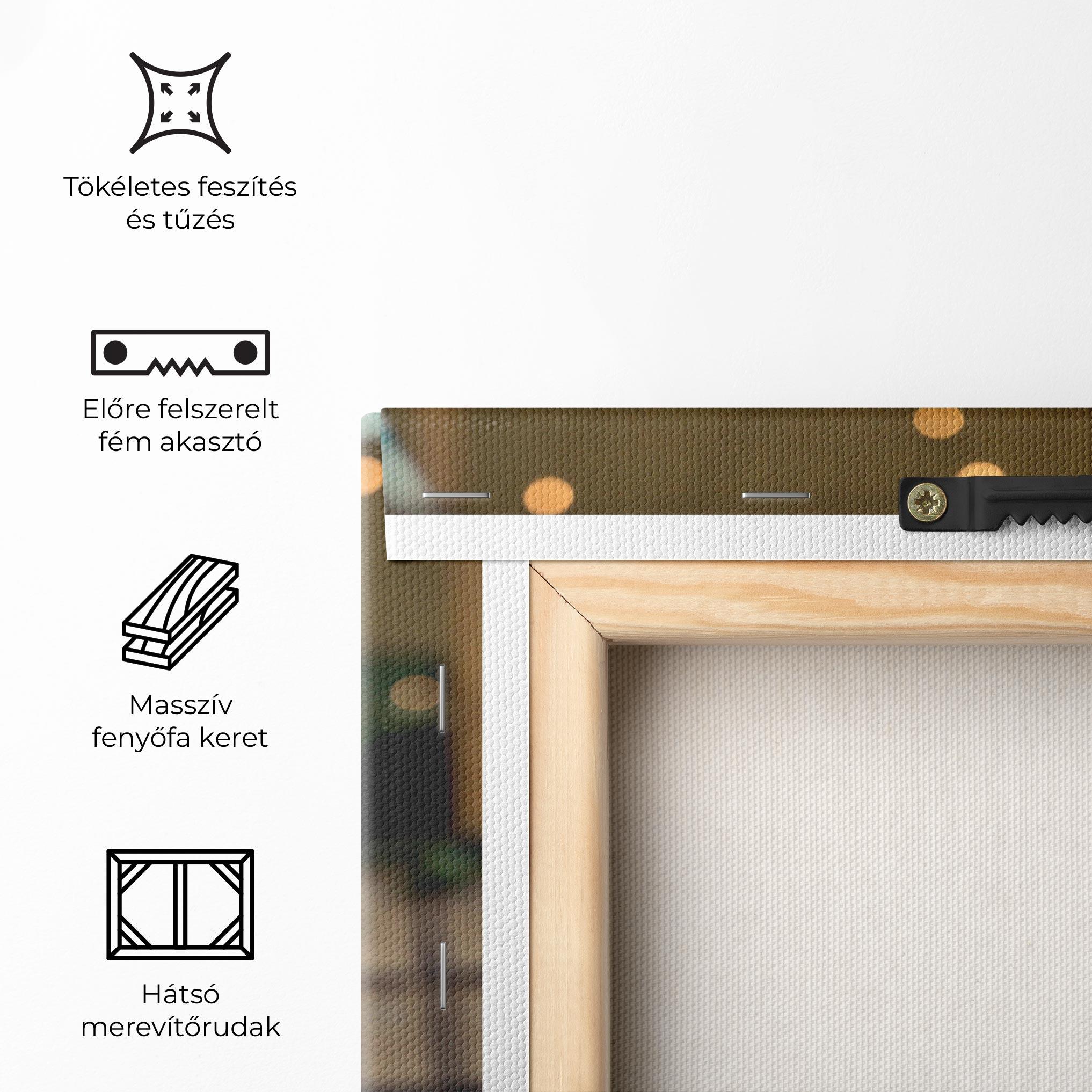 Vászonkép Orange Flowers Vase mockup 5