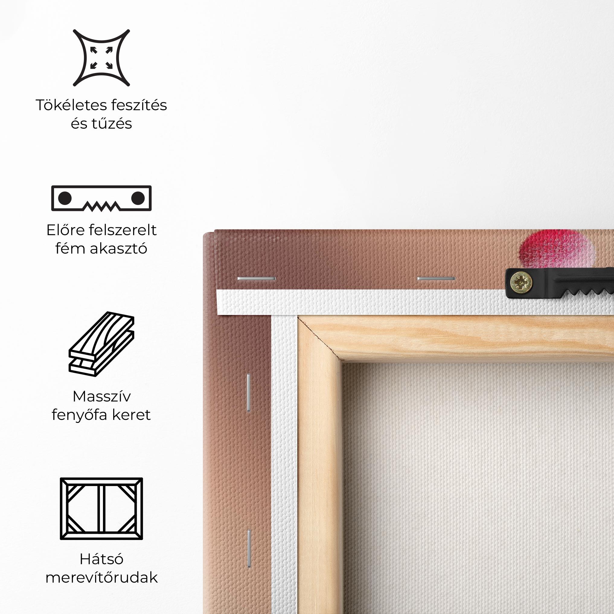 Vászonkép Pink Circle Vase mockup 5