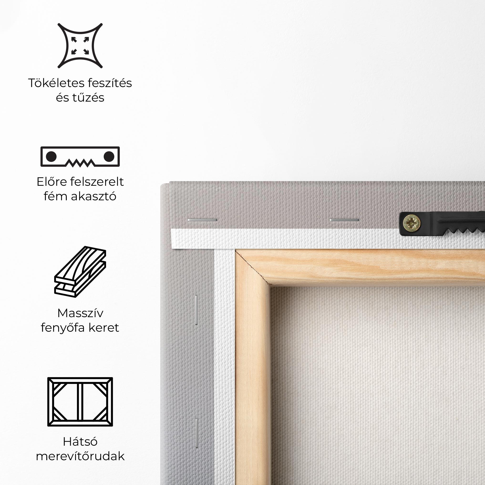 Vászonkép Pretty Pink Flower Vase mockup 5