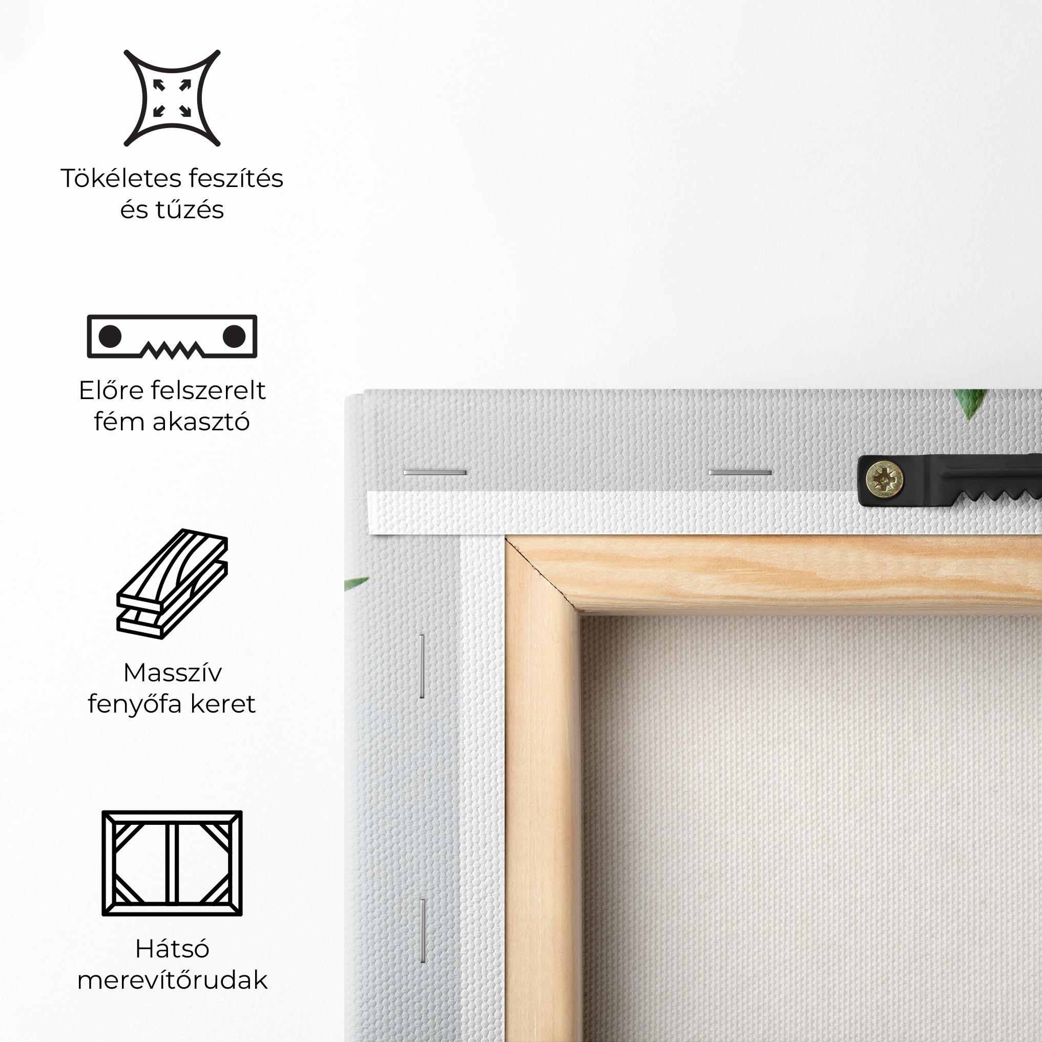 Vászonkép Pretty Tulips Vase mockup 5