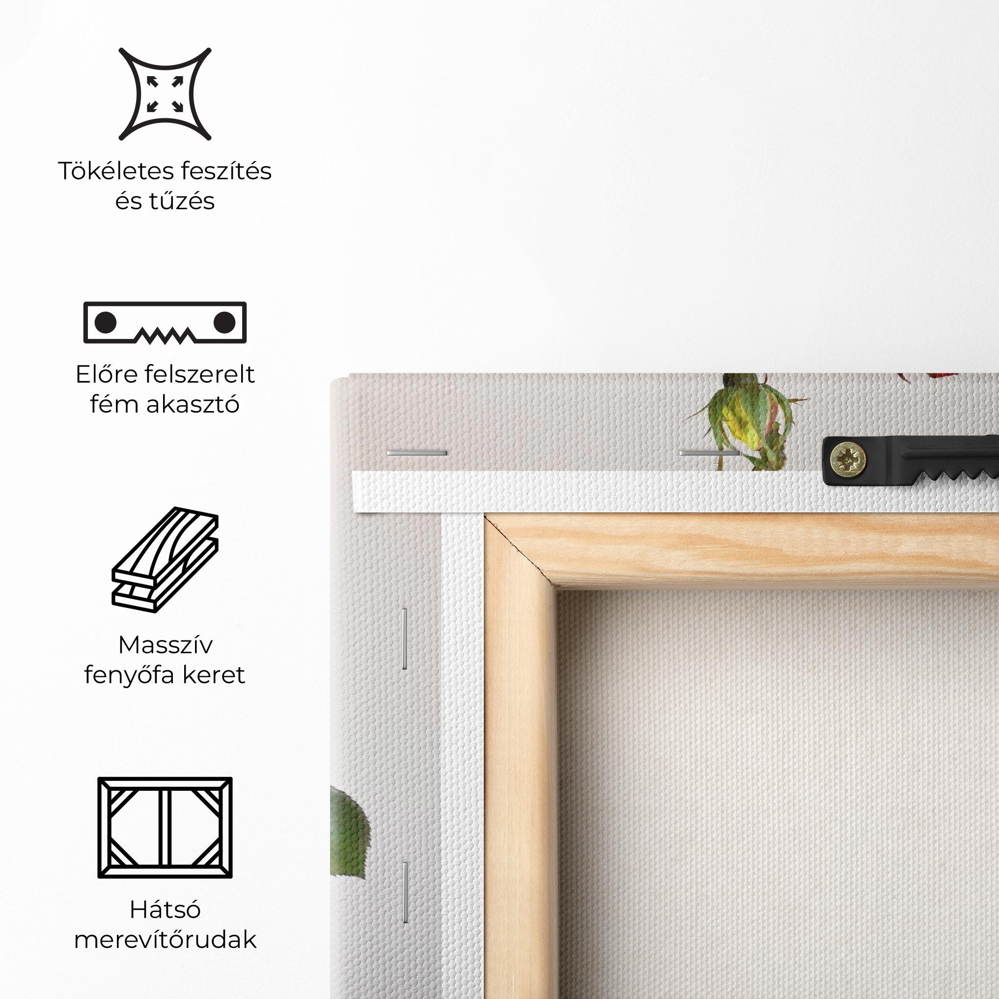 Vászonkép Roses Vase mockup 5