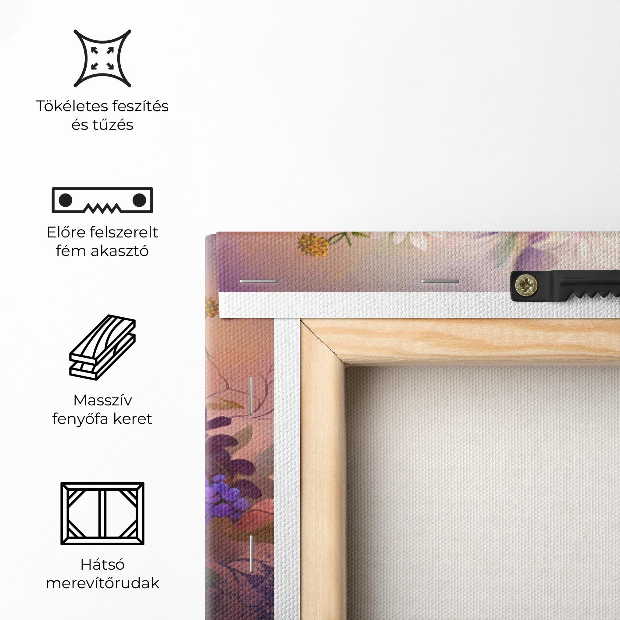 Vászonkép Vecteezy_ai Generated Bouquet Of Fresh Spring Flowers On Light_23373362_865 mockup 5