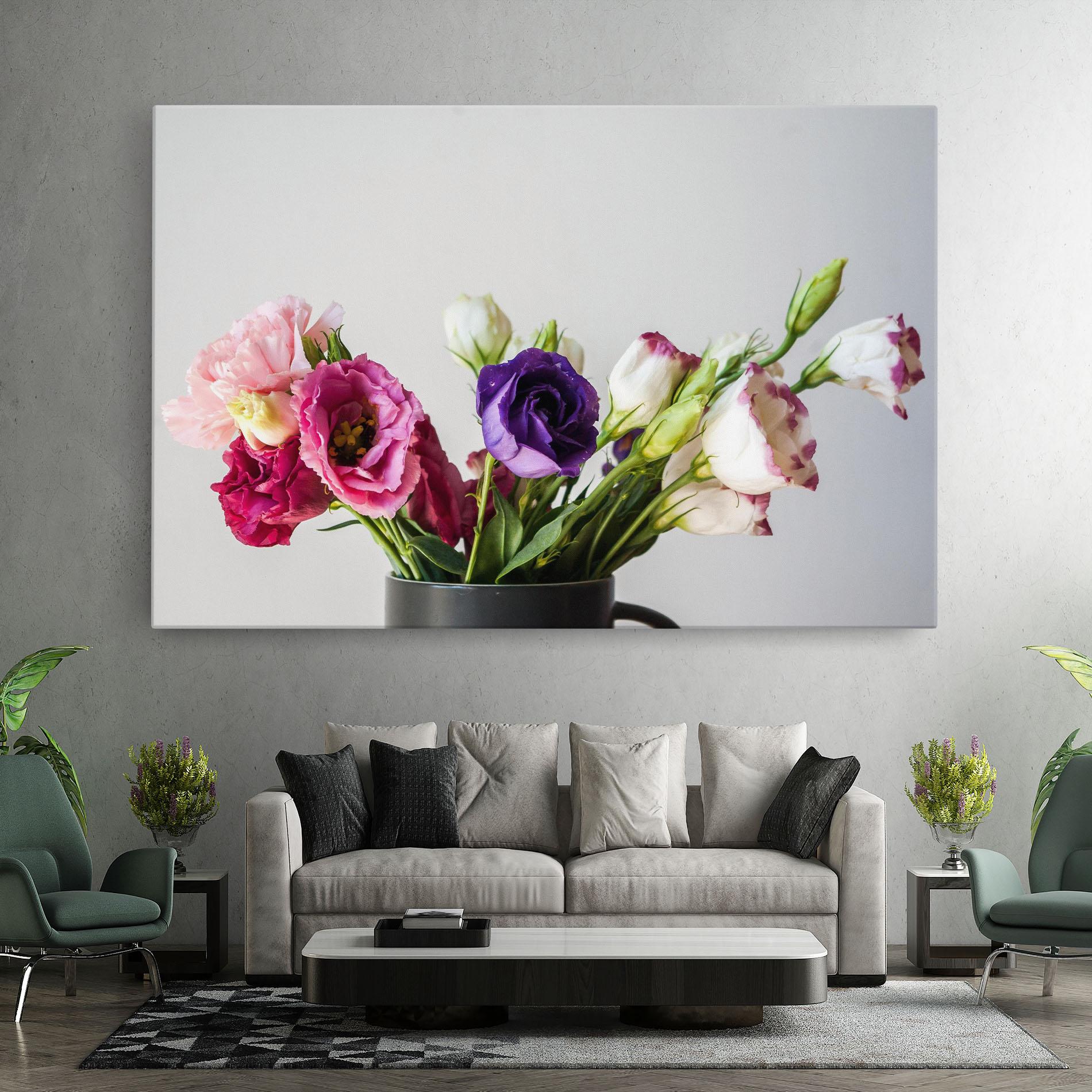 Vászonkép Flowers In Vase mockup 7