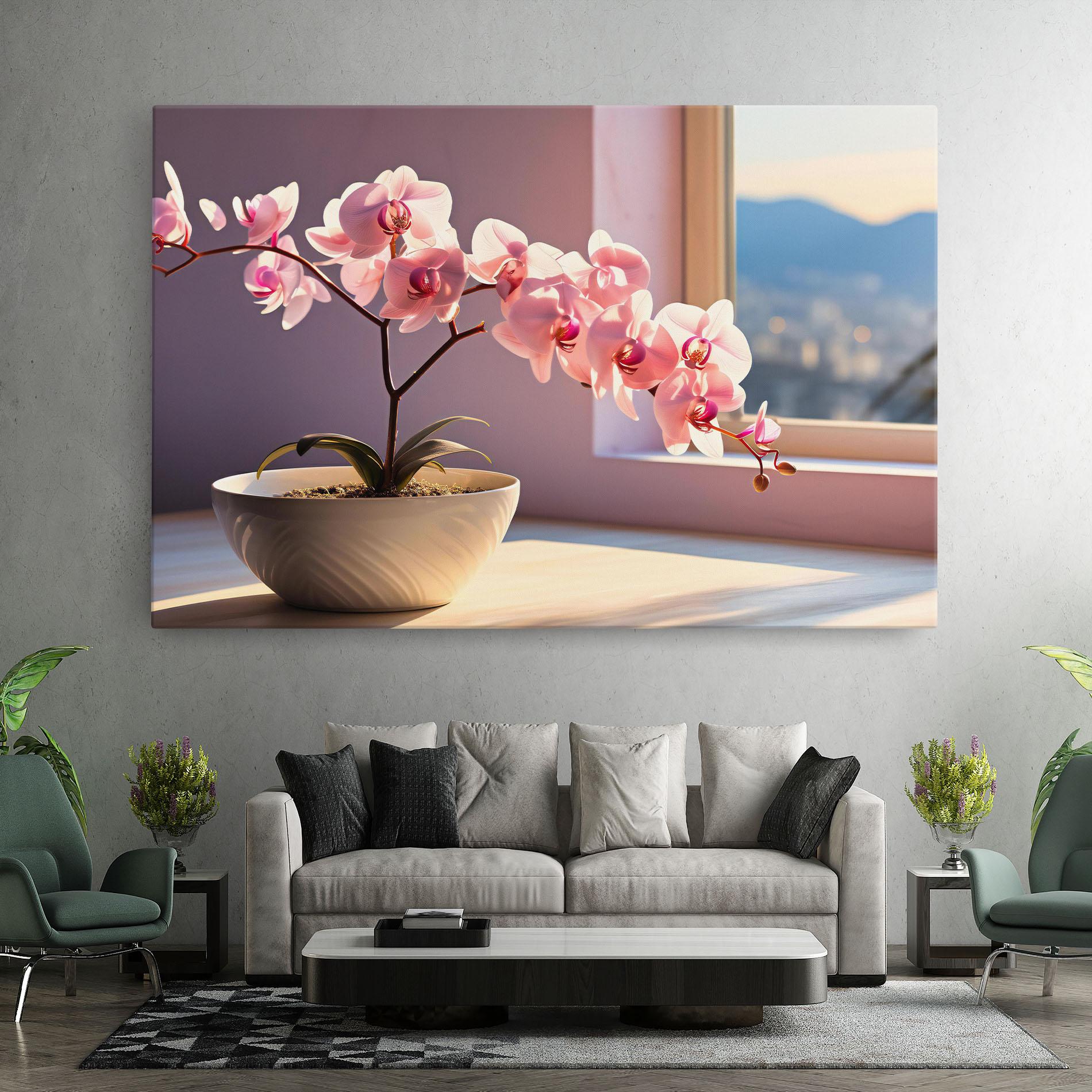 Vászonkép Window Vase mockup 7