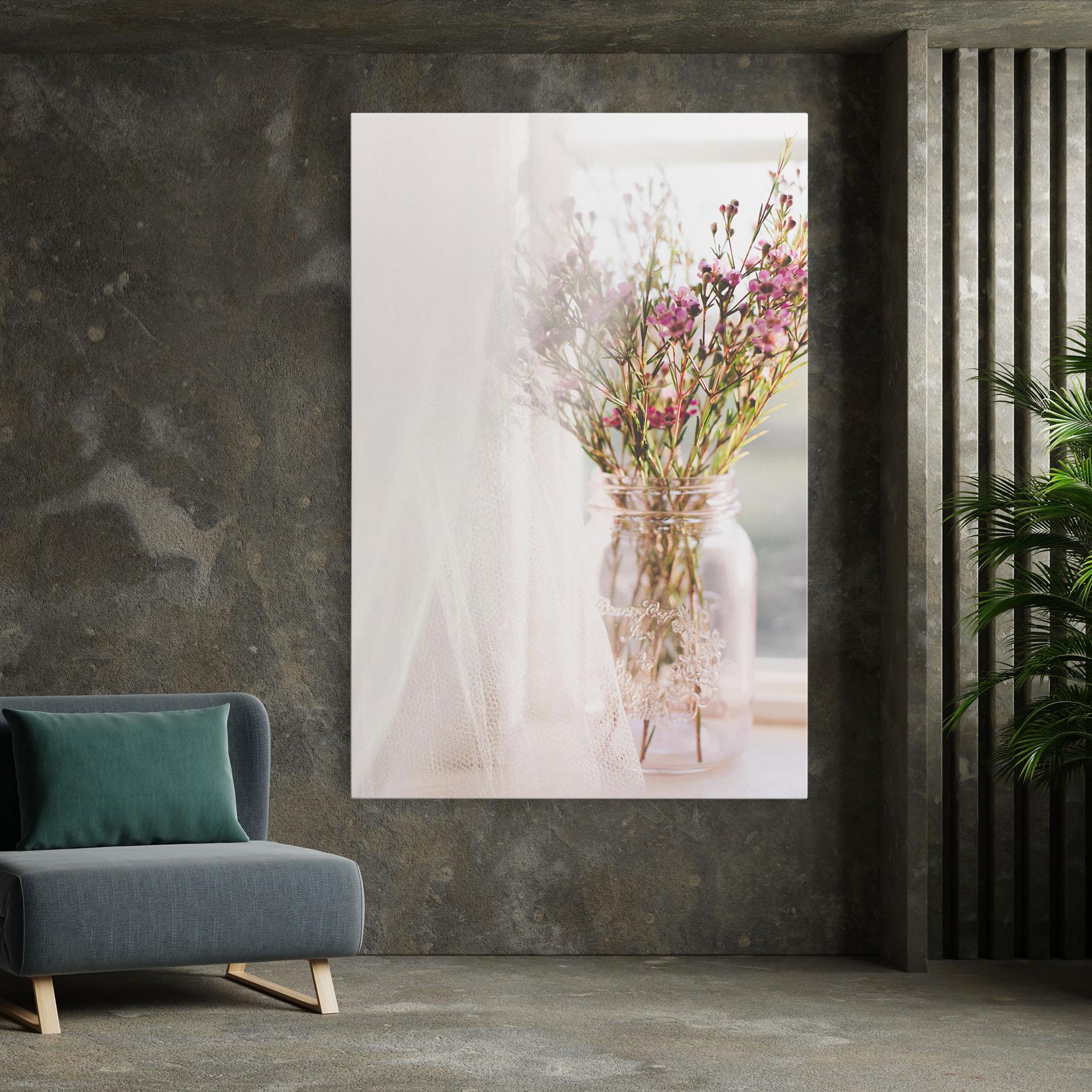 Vászonkép Field Flowers Vase mockup 7