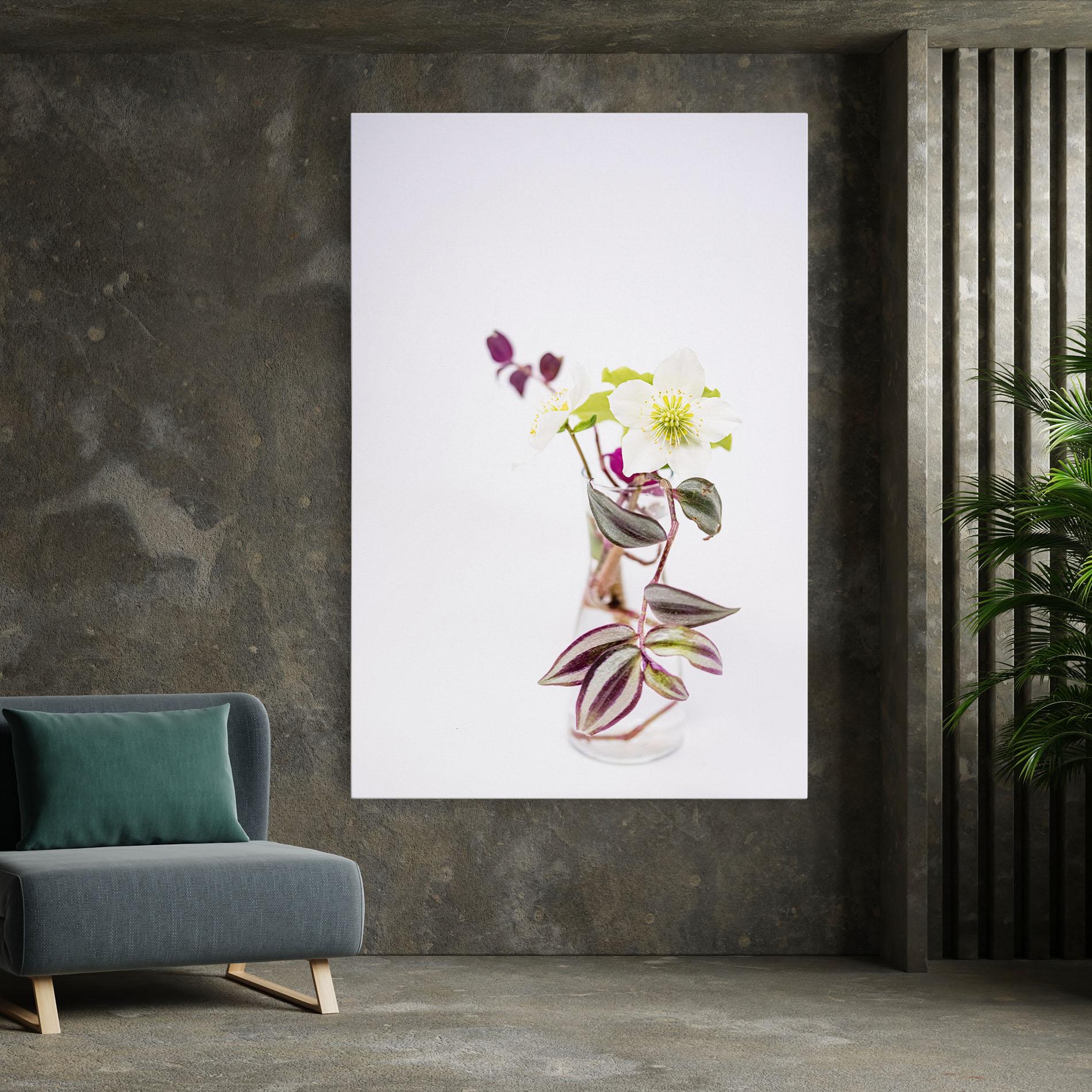 Vászonkép Pretty Leaf Vase mockup 7