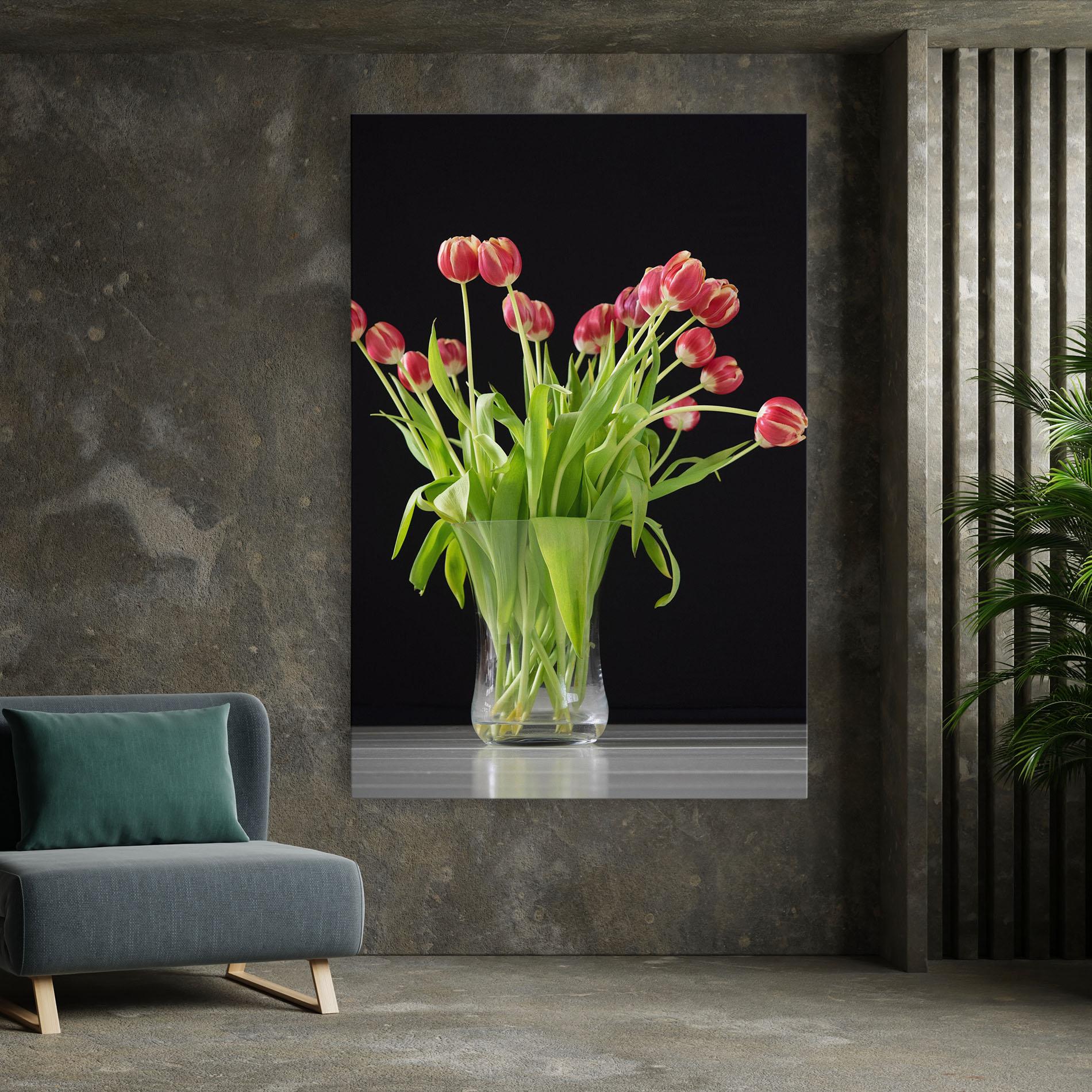 Vászonkép Tiny Tulips Vase mockup 7