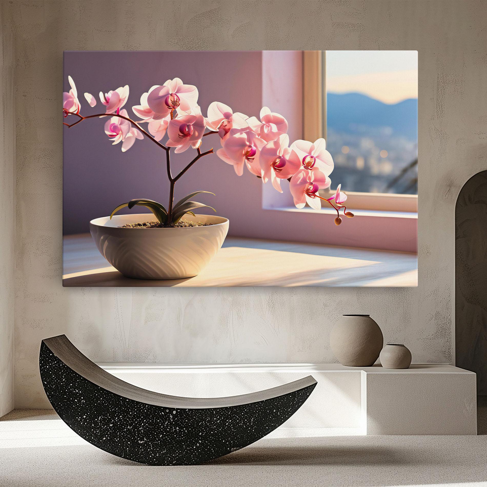 Vászonkép Window Vase mockup 8