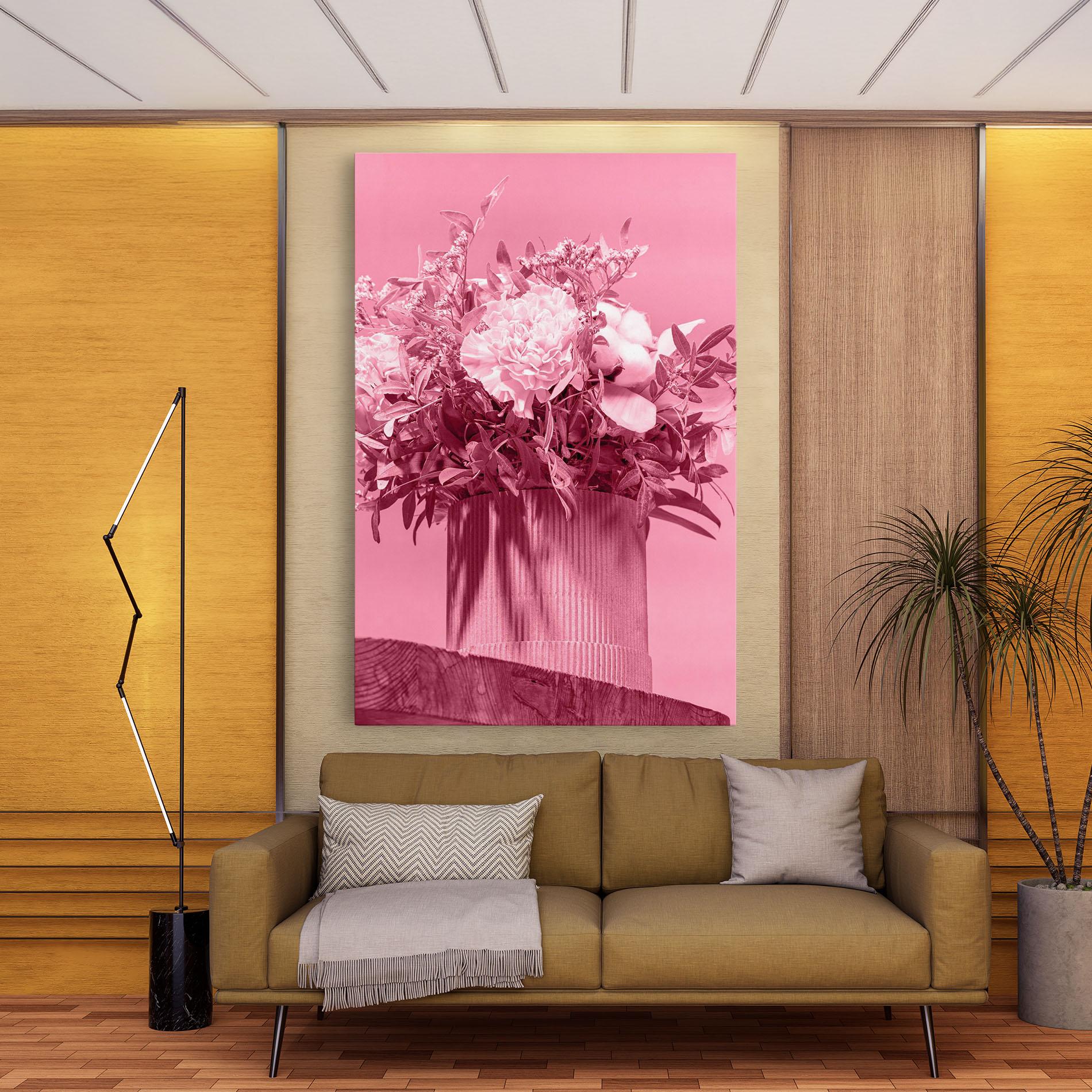 Vászonkép Pink Light Vase mockup 9