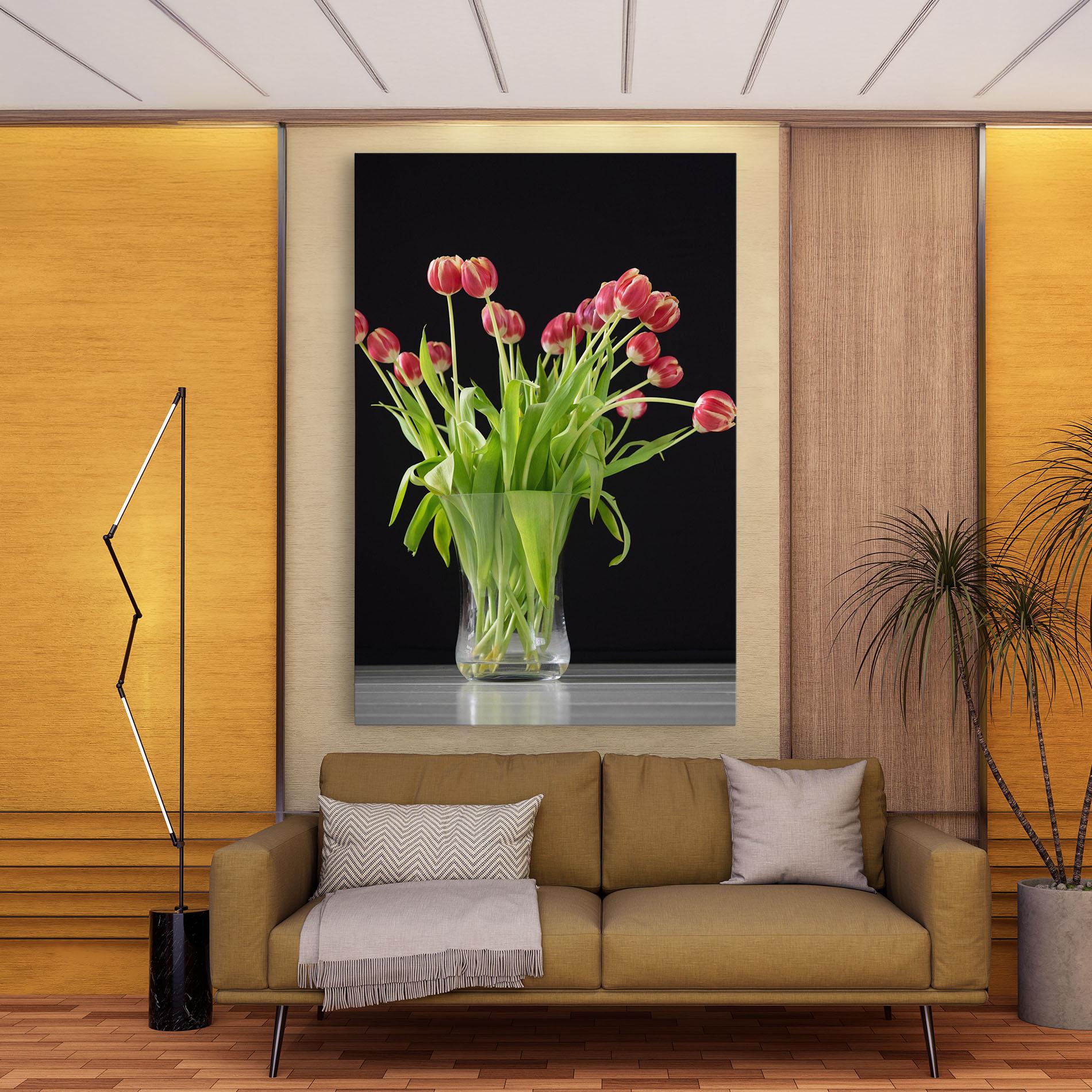 Vászonkép Tiny Tulips Vase mockup 9
