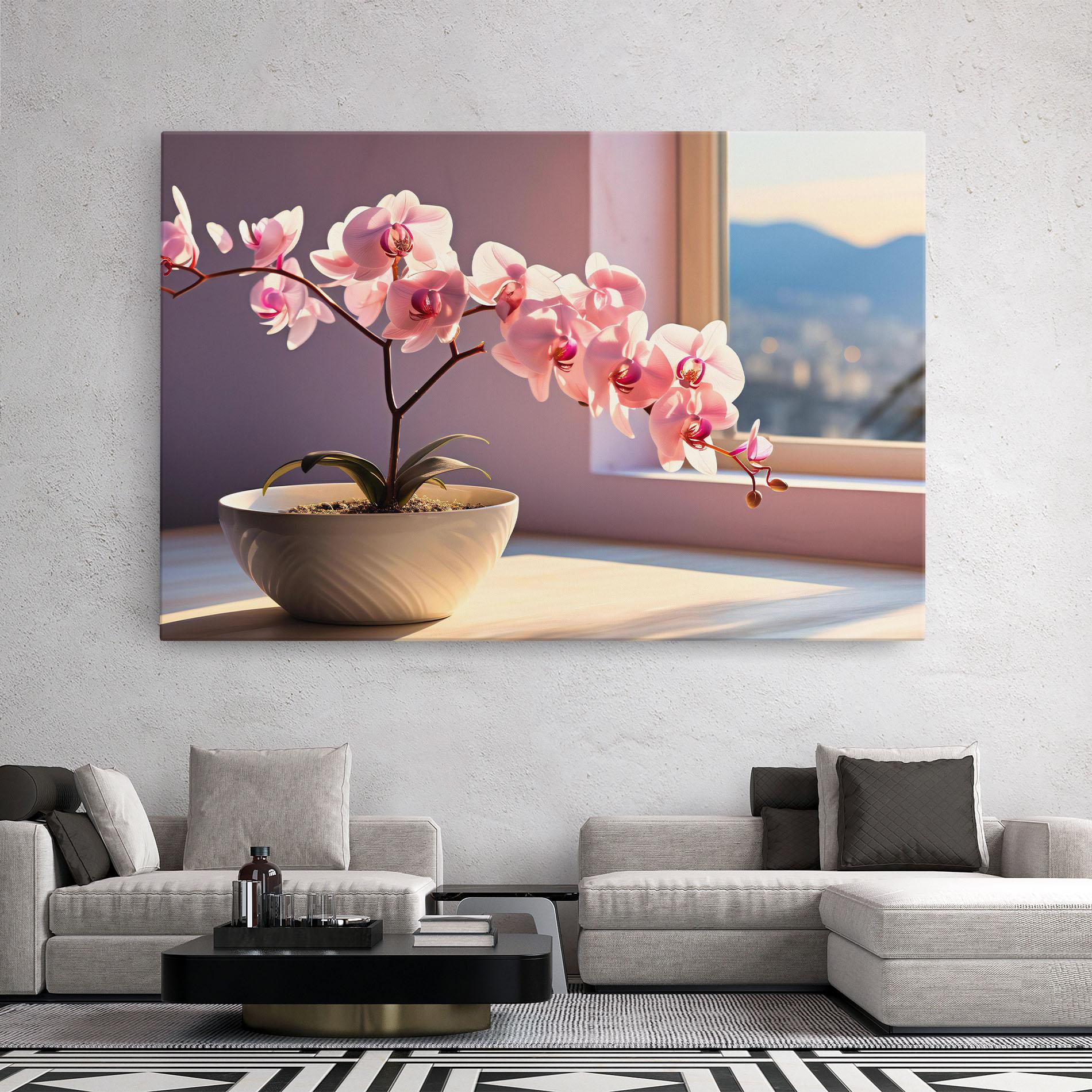 Vászonkép Window Vase mockup 2