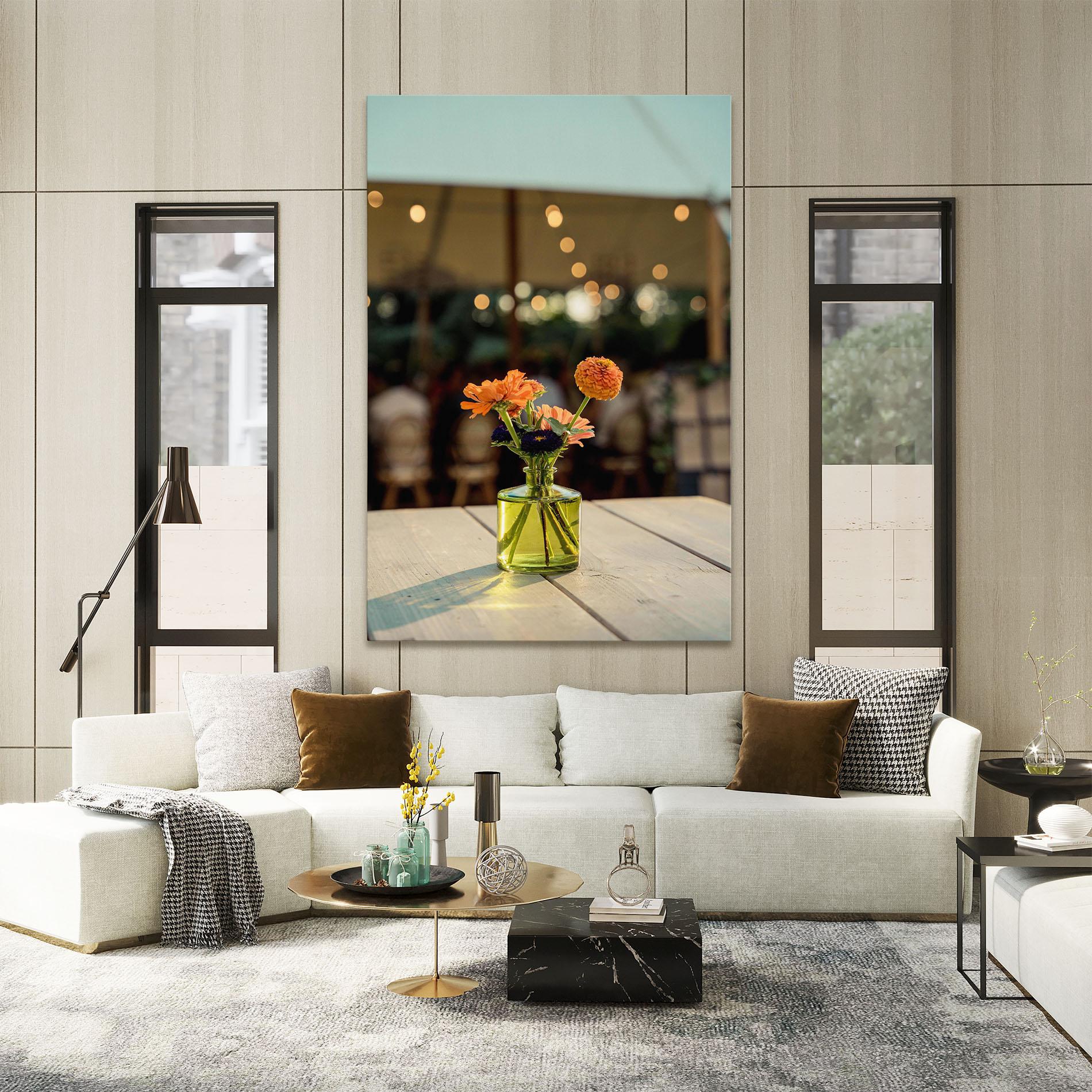 Vászonkép Orange Flowers Vase mockup 2