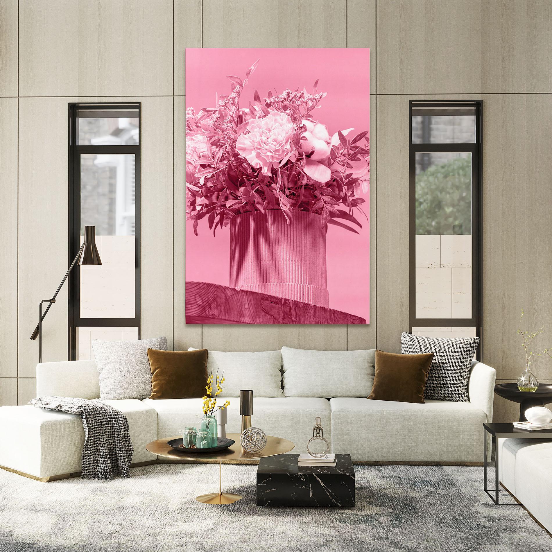 Vászonkép Pink Light Vase mockup 2