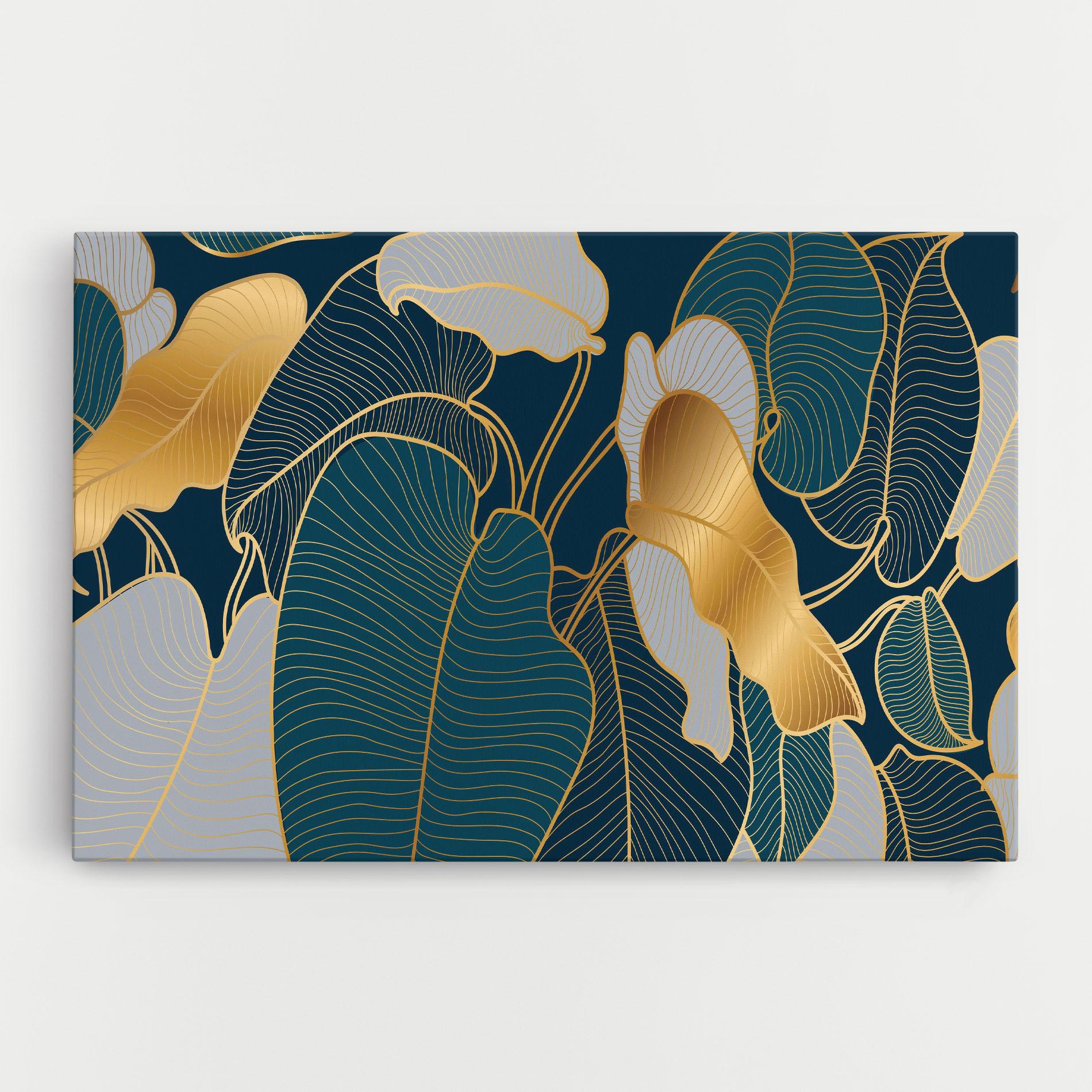 Vászonkép Golden Leaves mockup 0