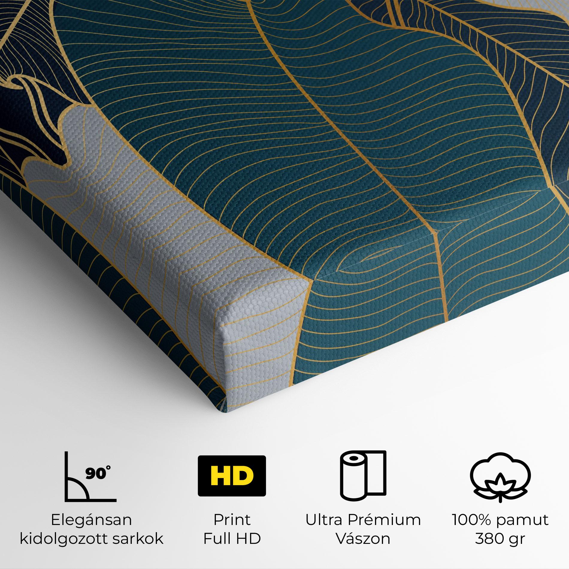 Vászonkép Golden Leaves mockup 4