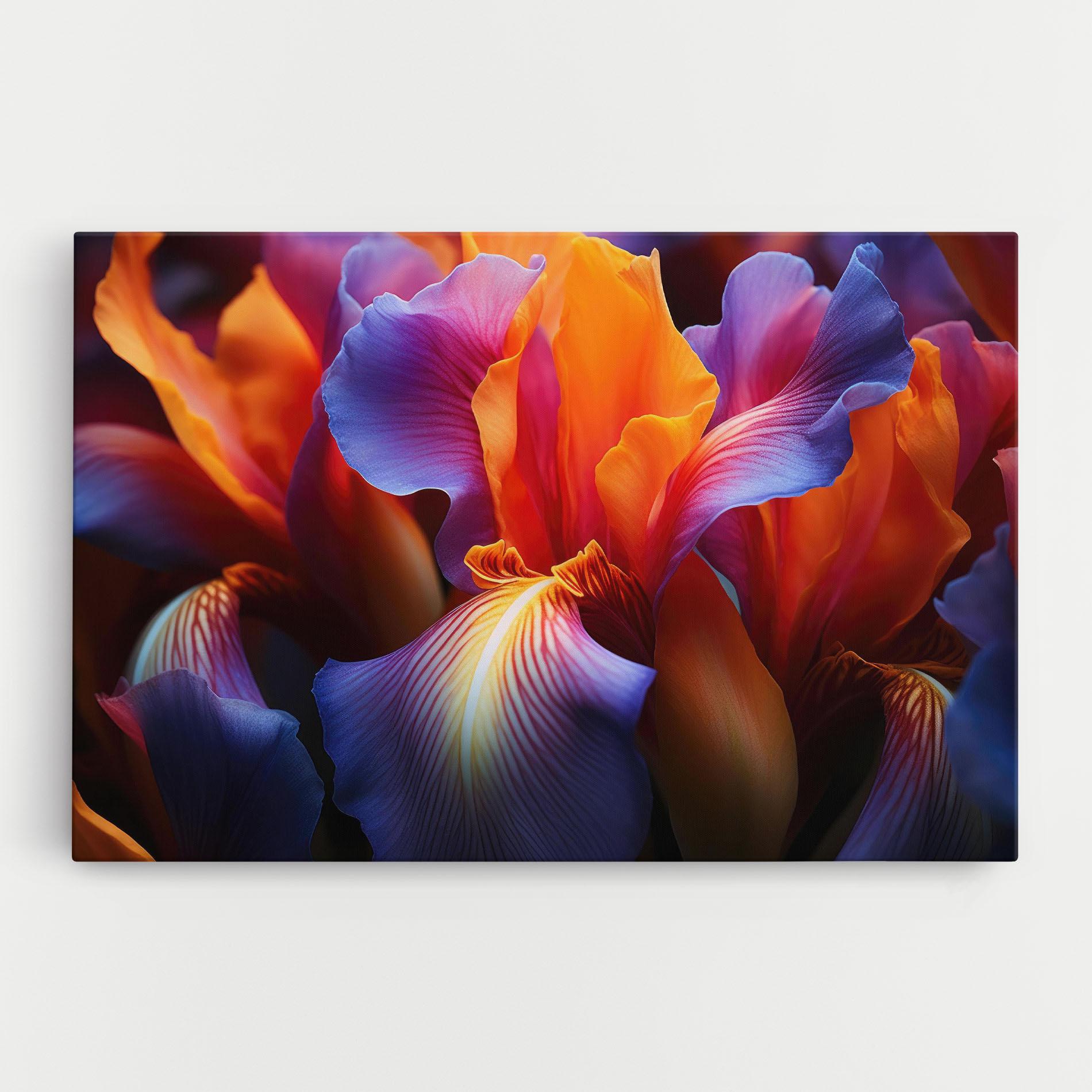 Vászonkép Orange Purple Iris mockup 0