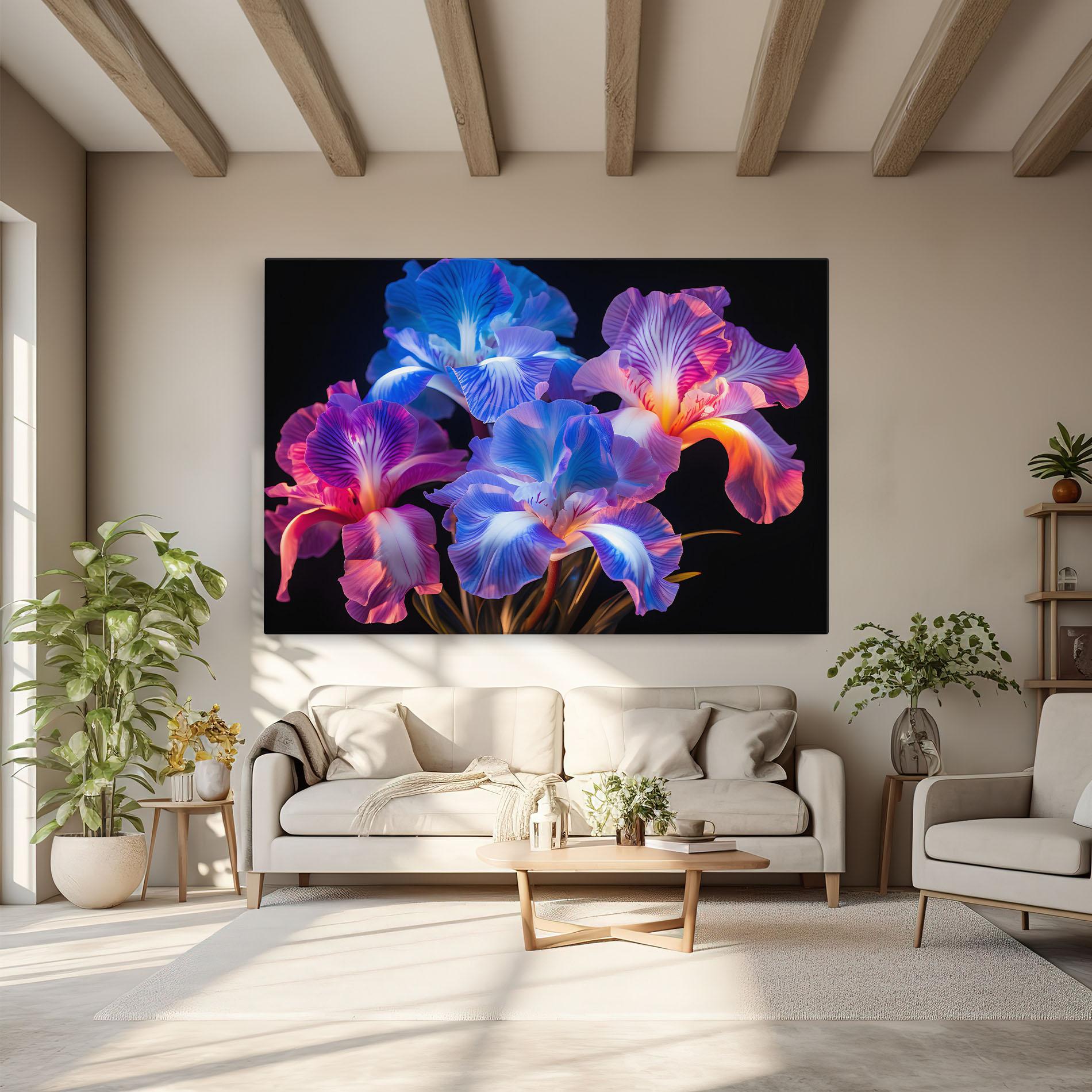 Vászonkép Blue Light Iris mockup 6