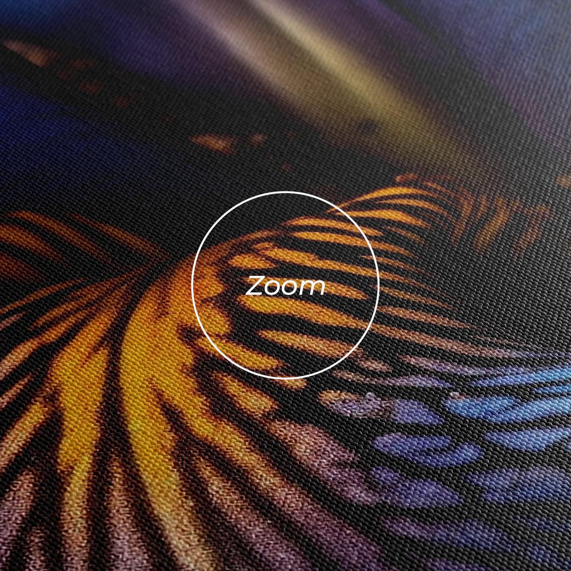 Vászonkép Dark Yellow Iris mockup 3