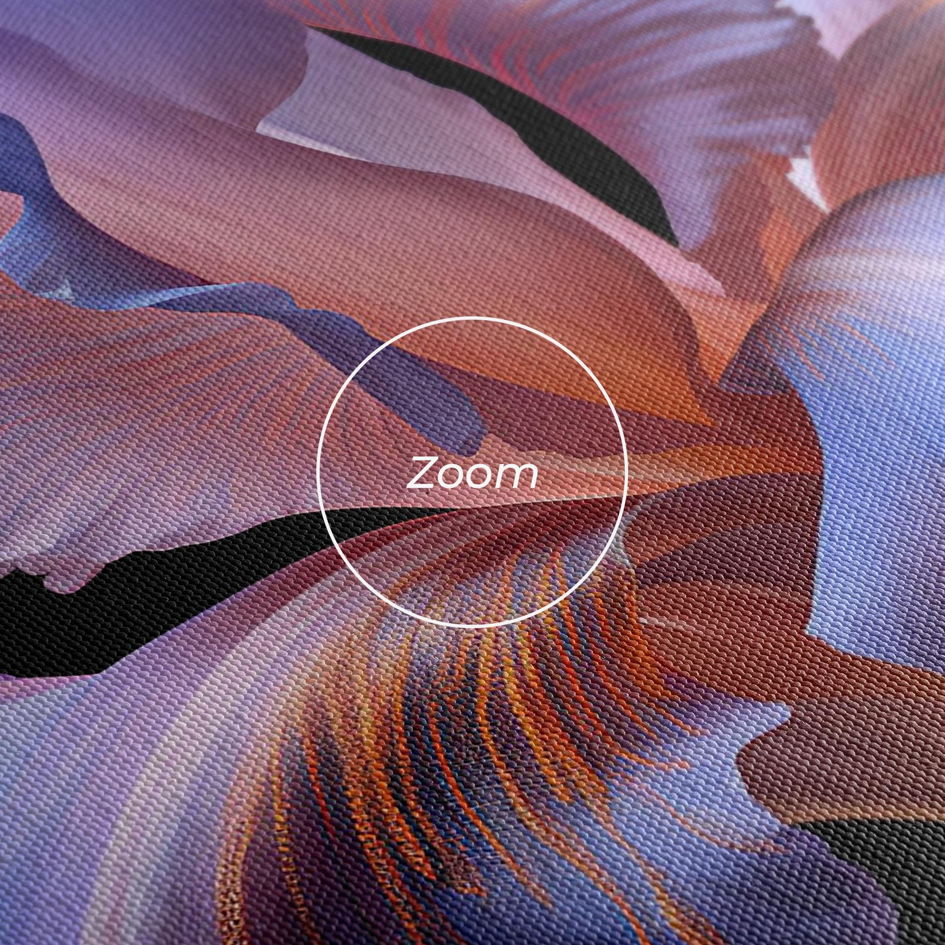 Vászonkép Elegant Iris On Black mockup 3