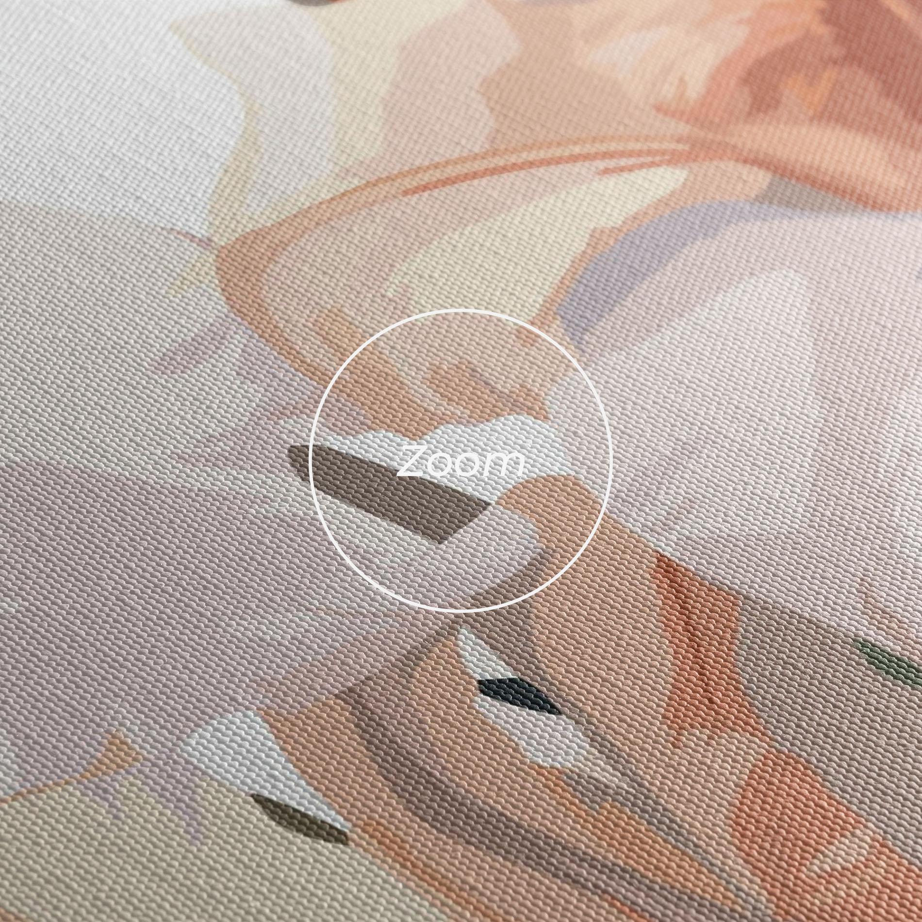 Vászonkép Light Orange Iris mockup 3