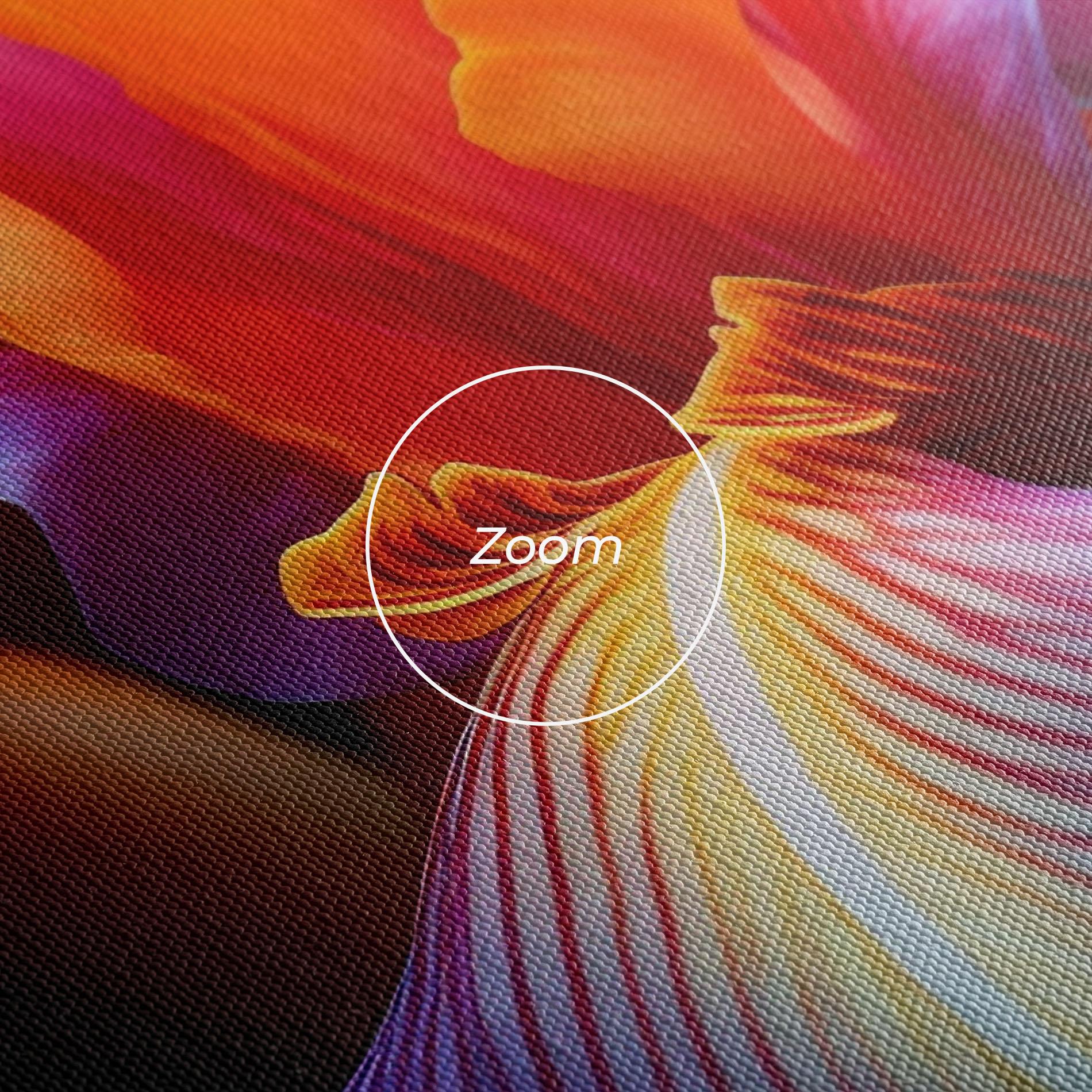 Vászonkép Orange Purple Iris mockup 3