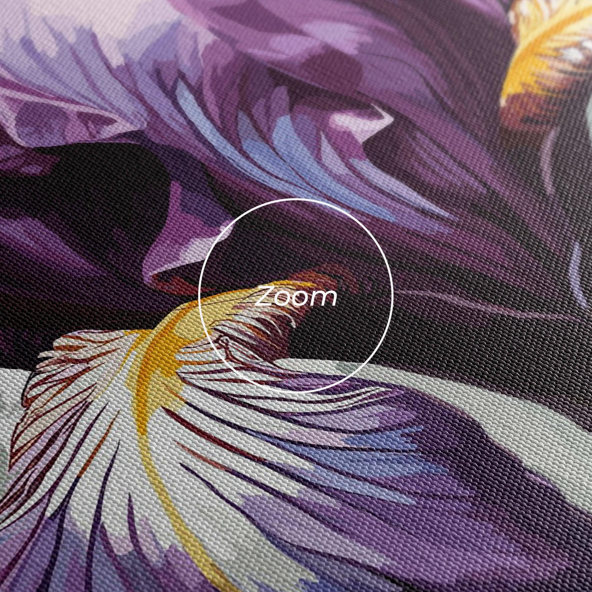 Vászonkép Purple Blue Iris mockup 3