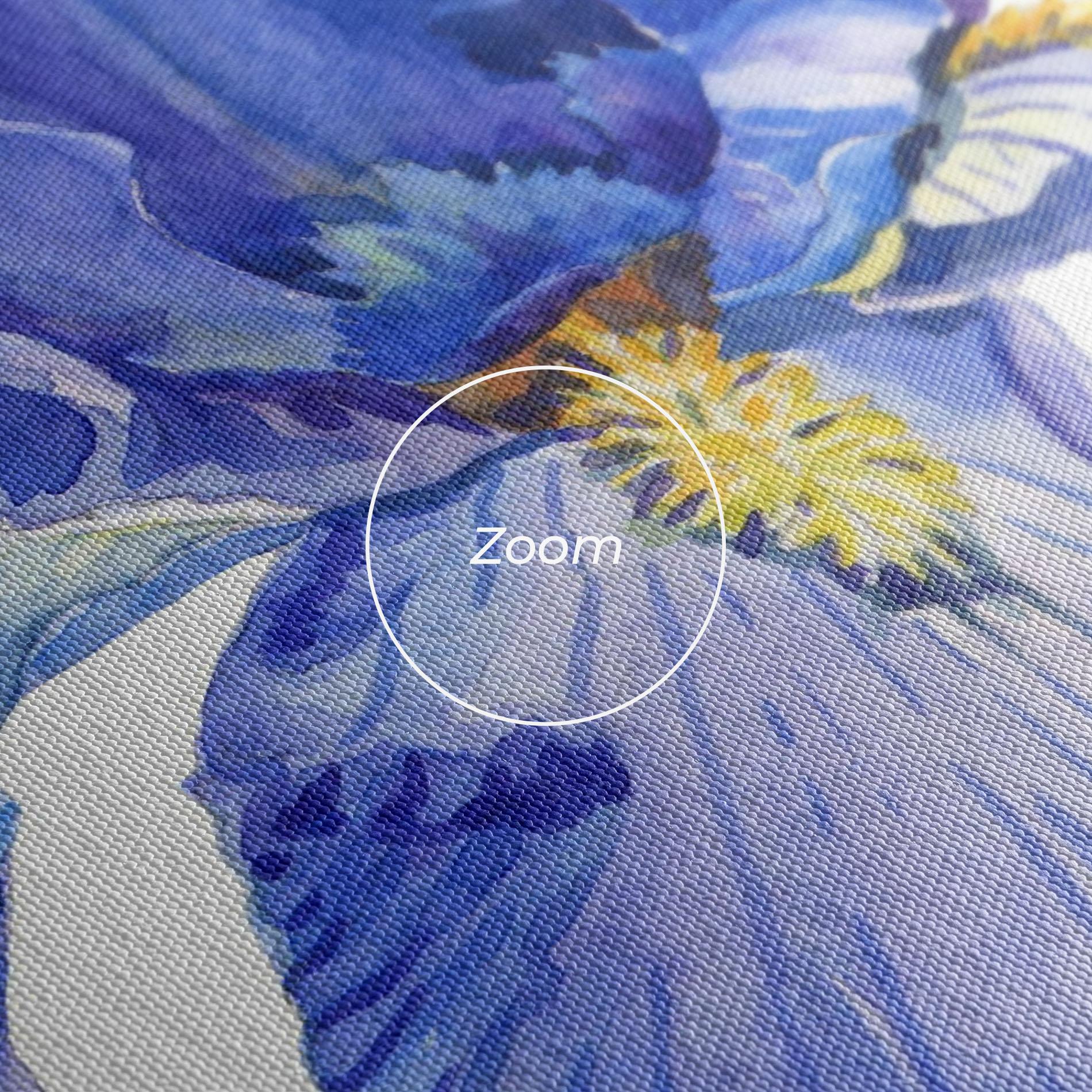 Vászonkép Purple Iris On White mockup 3