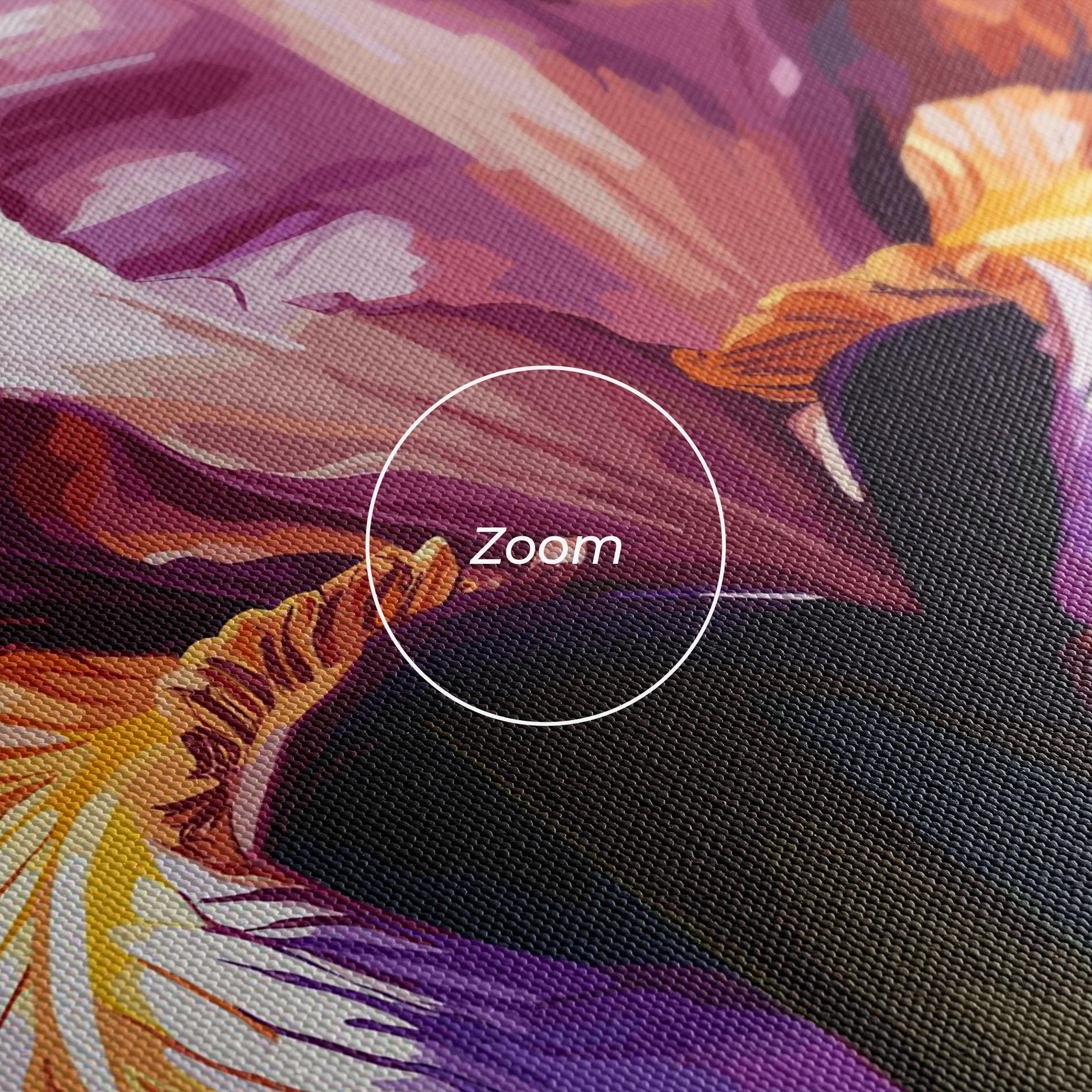 Vászonkép Purple Orange Iris Art mockup 3
