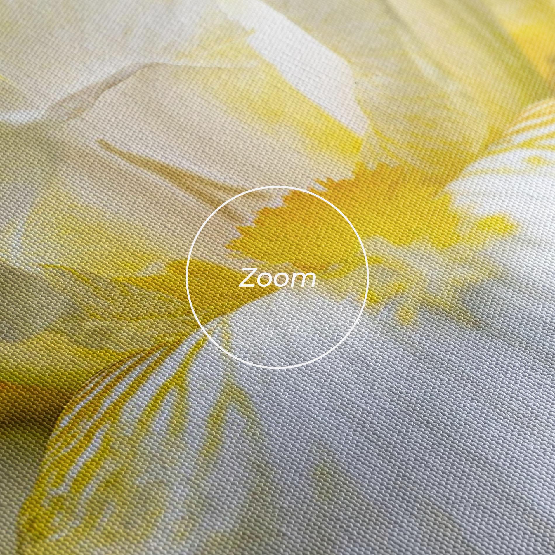 Vászonkép White Yellow Iris mockup 3