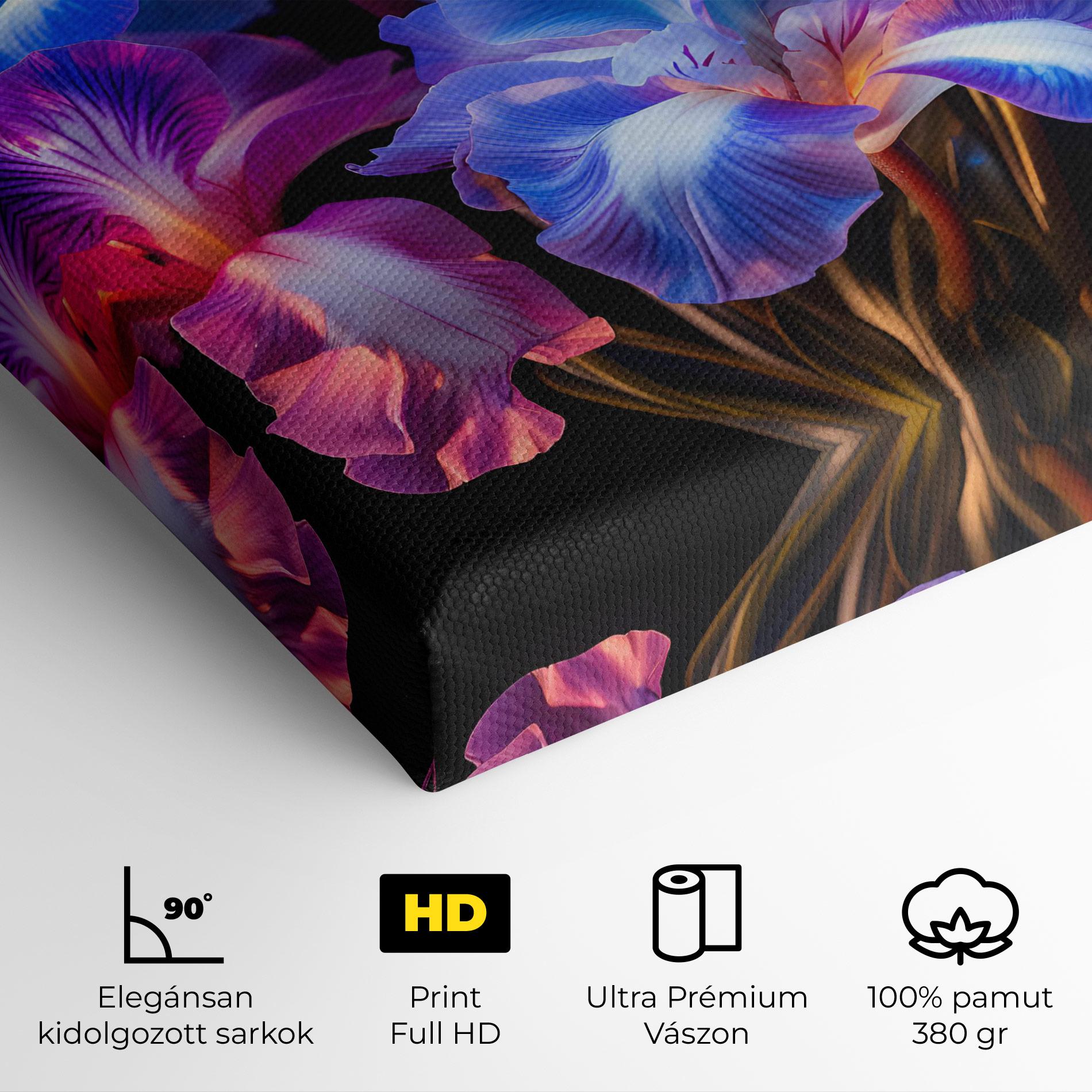 Vászonkép Blue Light Iris mockup 4