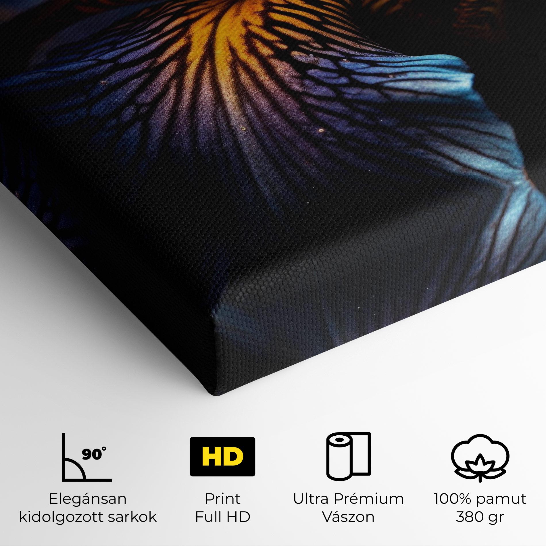 Vászonkép Dark Yellow Iris mockup 4