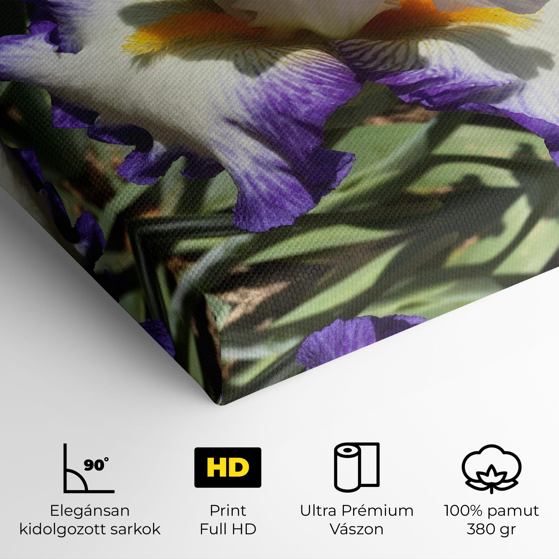 Vászonkép Garden White Purple Irirs mockup 4