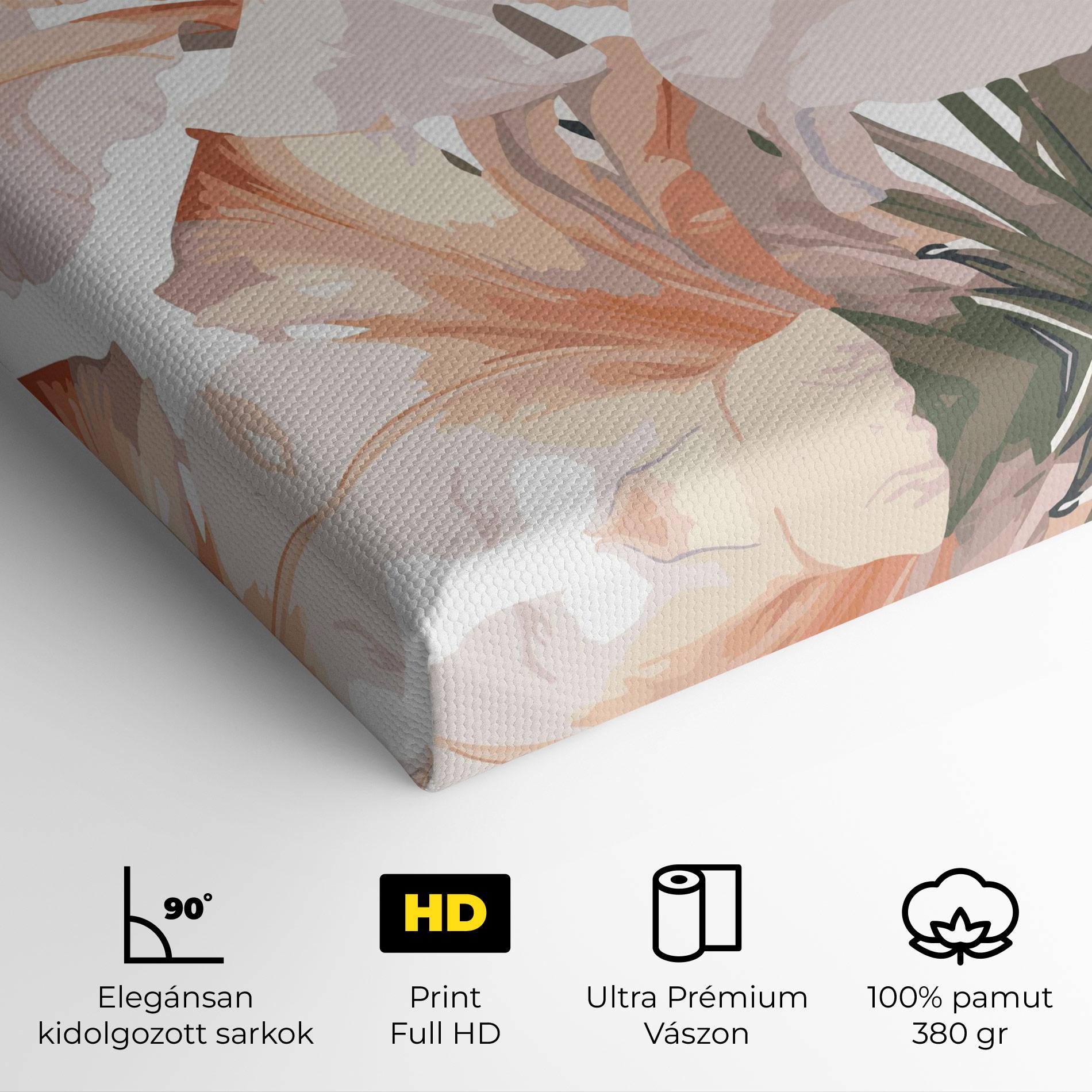 Vászonkép Light Orange Iris mockup 4