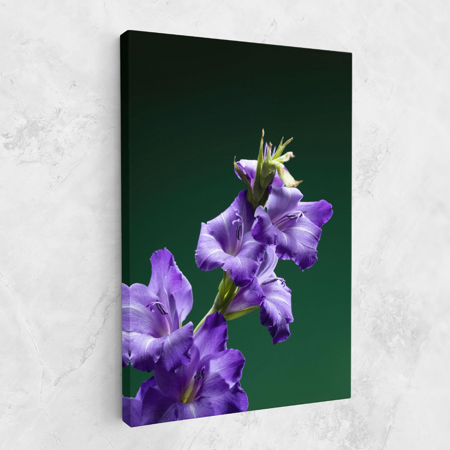Vászonkép Iris On Green mockup 1