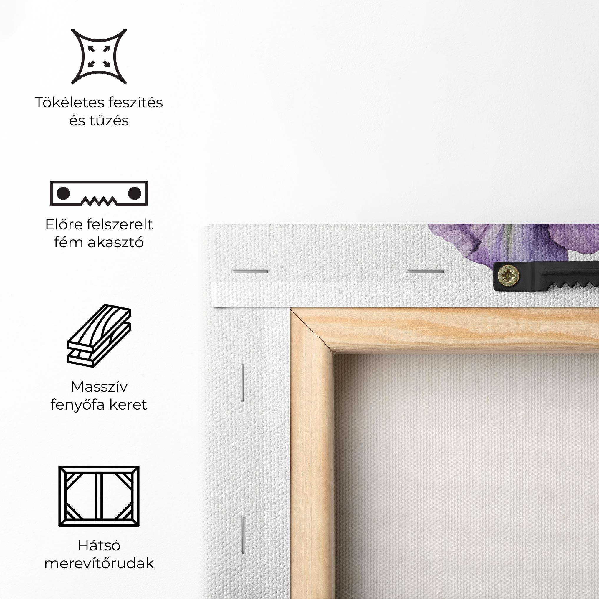 Vászonkép Beautiful Purple Iris mockup 5