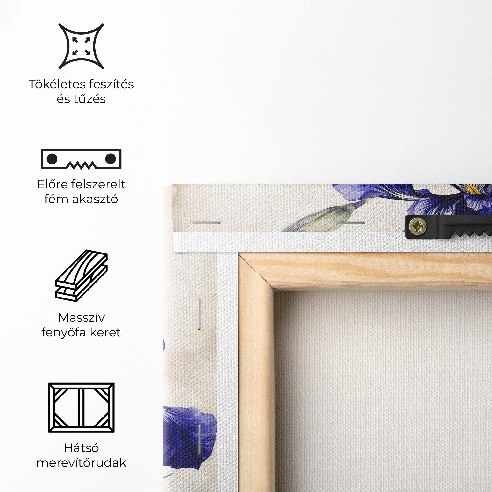 Vászonkép Irises Painting mockup 5